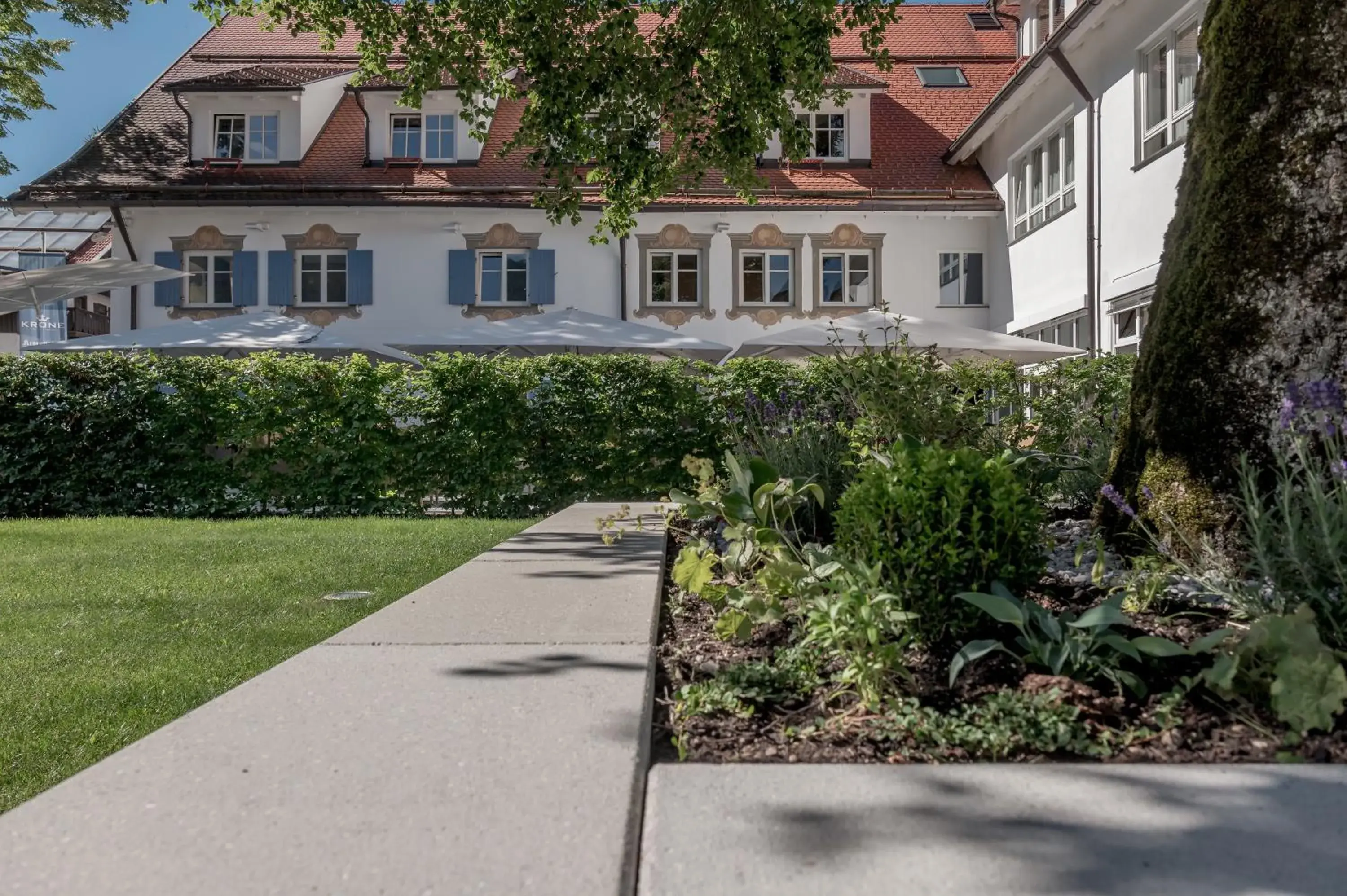 Property building, Garden in Alpenhotel Krone