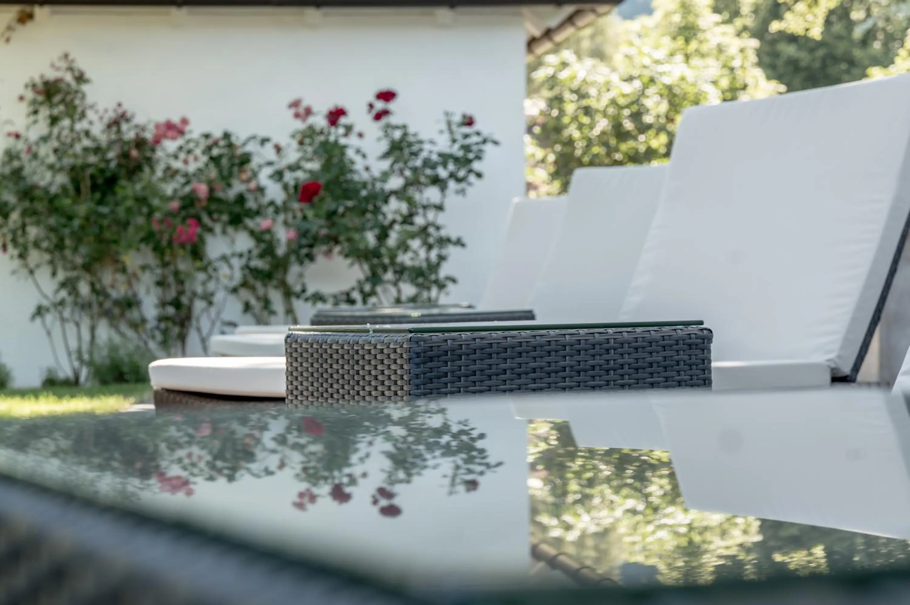 Patio in Alpenhotel Krone