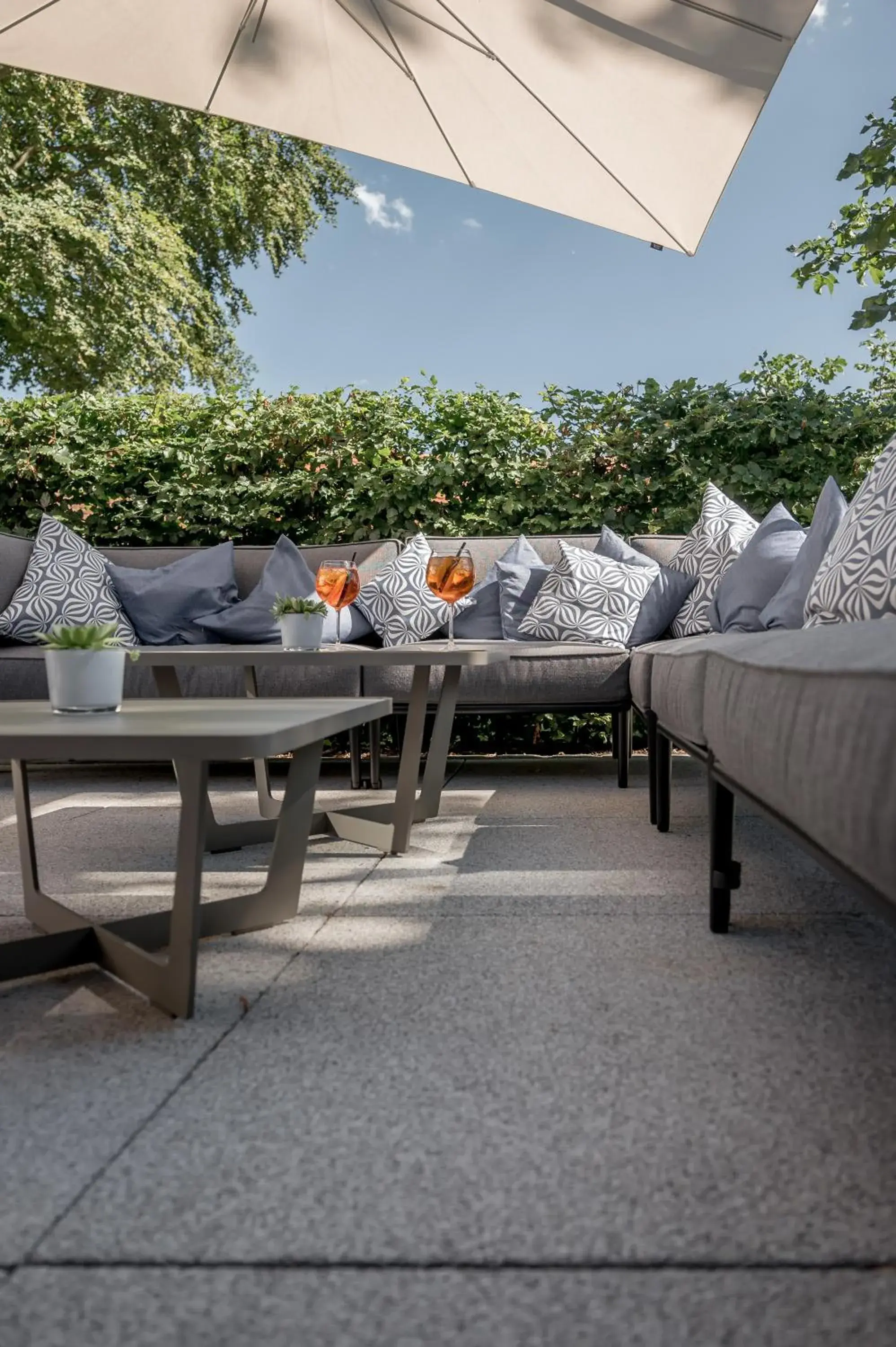 Patio, Seating Area in Alpenhotel Krone