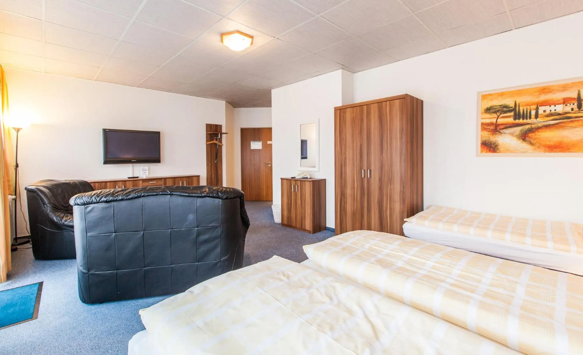 Bed in Hotel Quellental