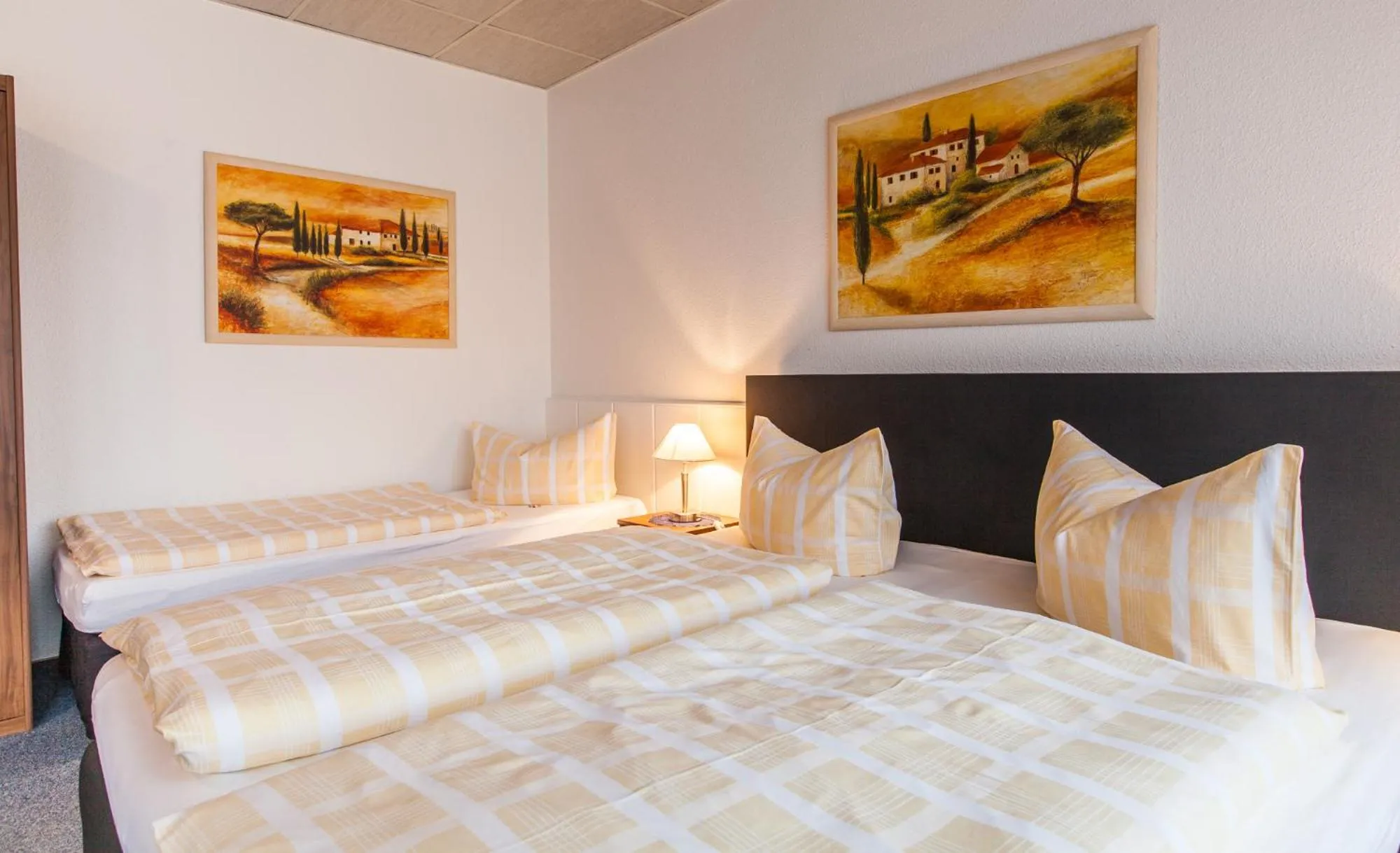 Bed in Hotel Quellental