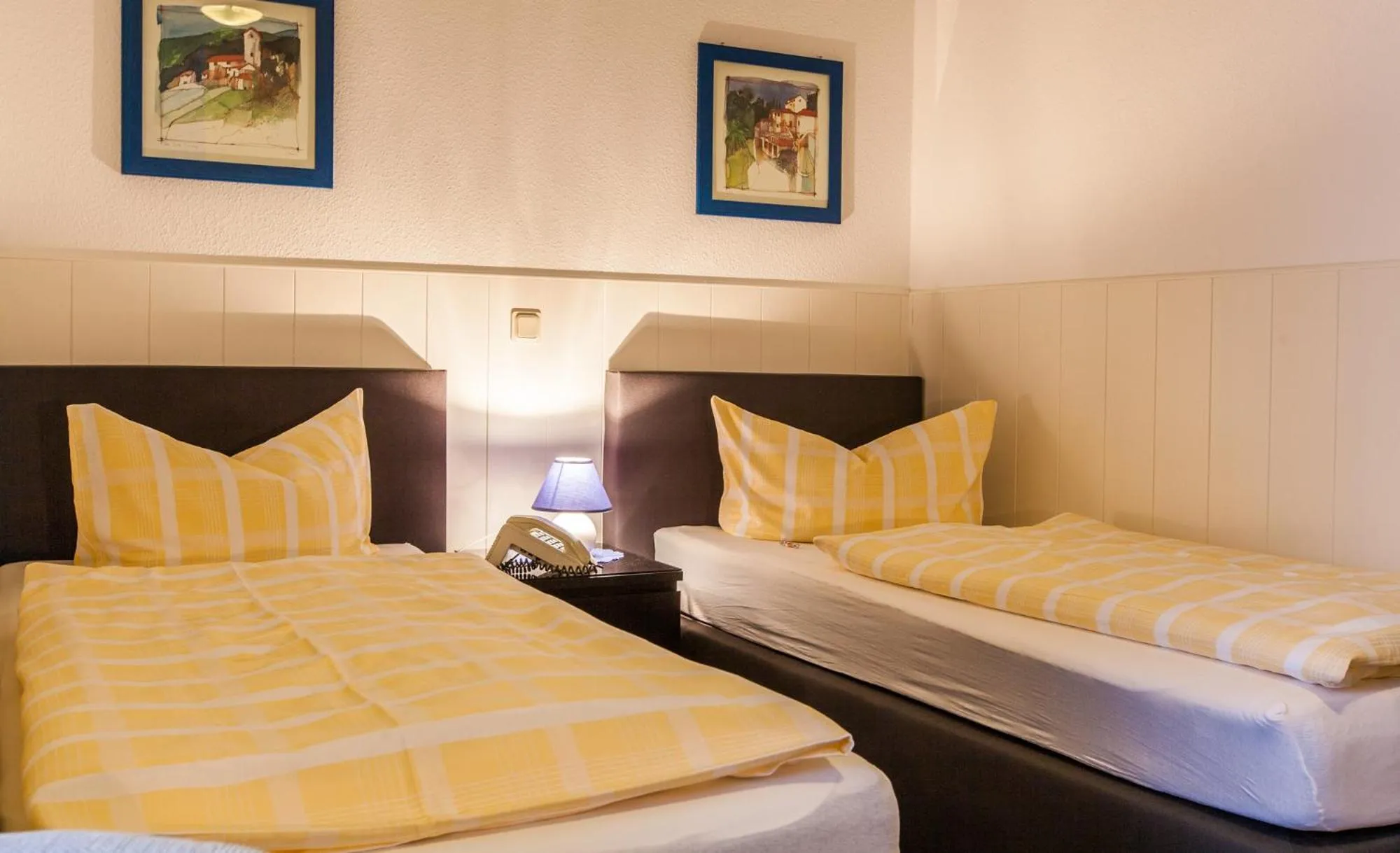 Bed in Hotel Quellental