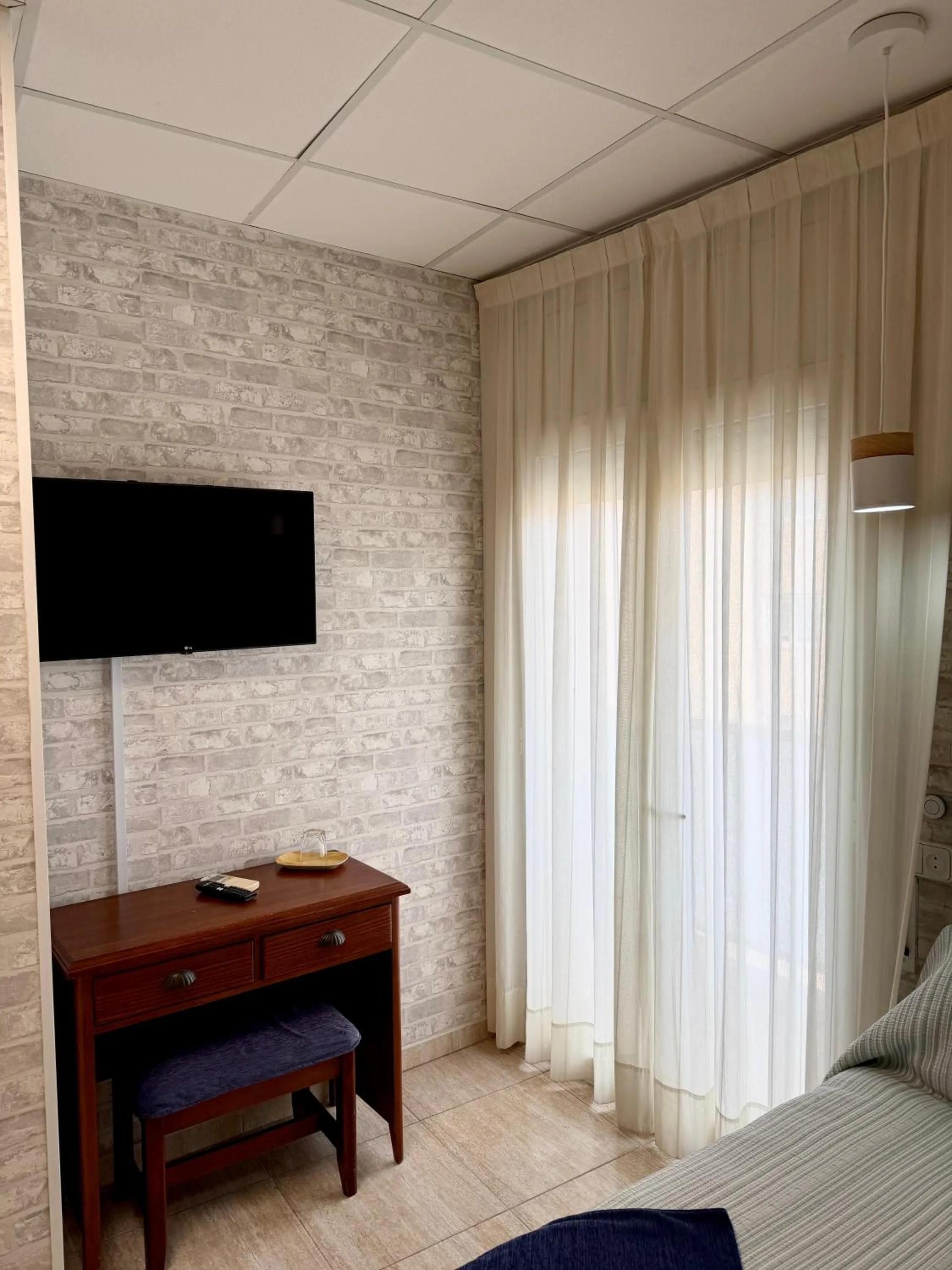 Bed in Hotel Sancho