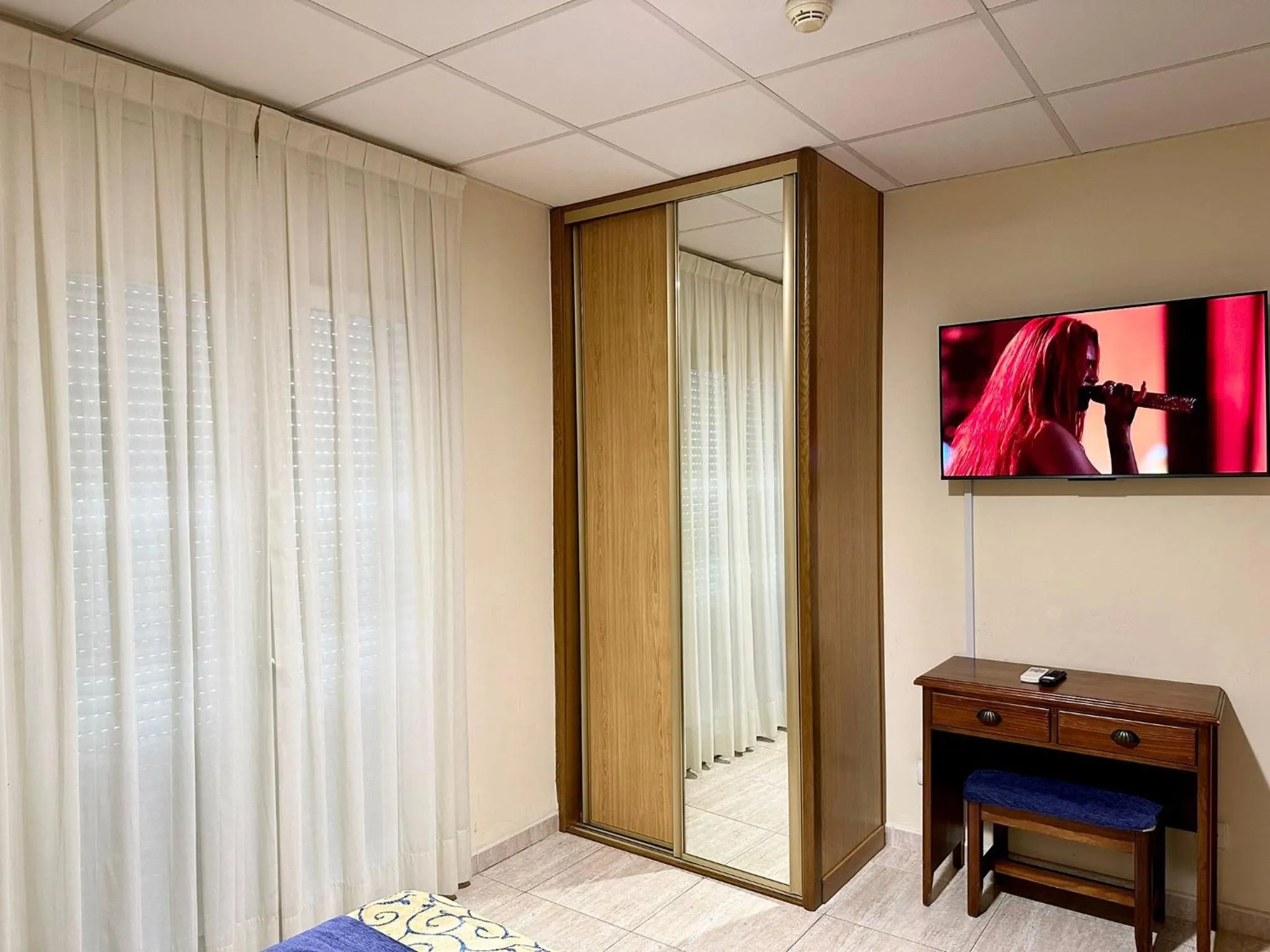 Bed in Hotel Sancho