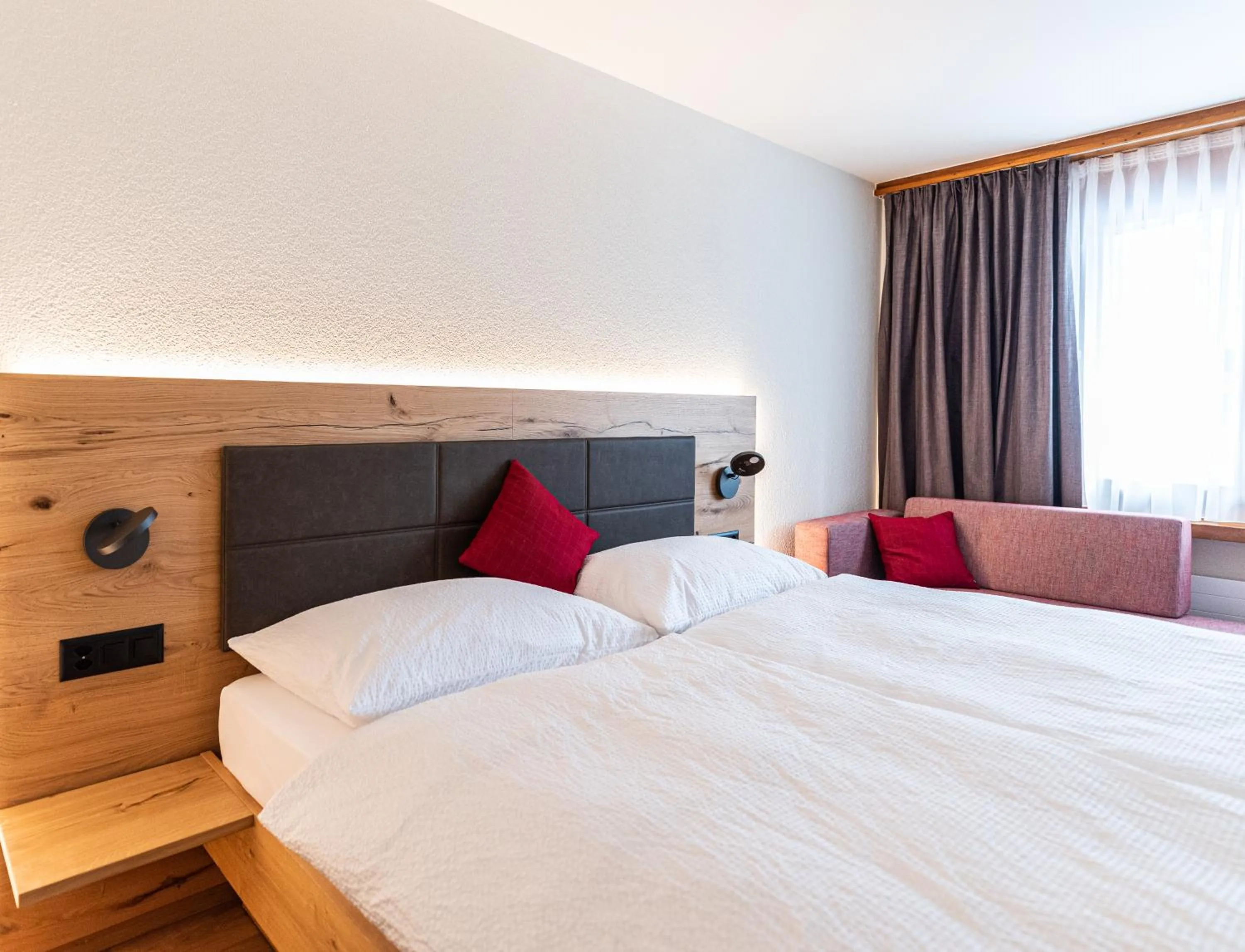 Bed in Hotel Restaurant Silbersand