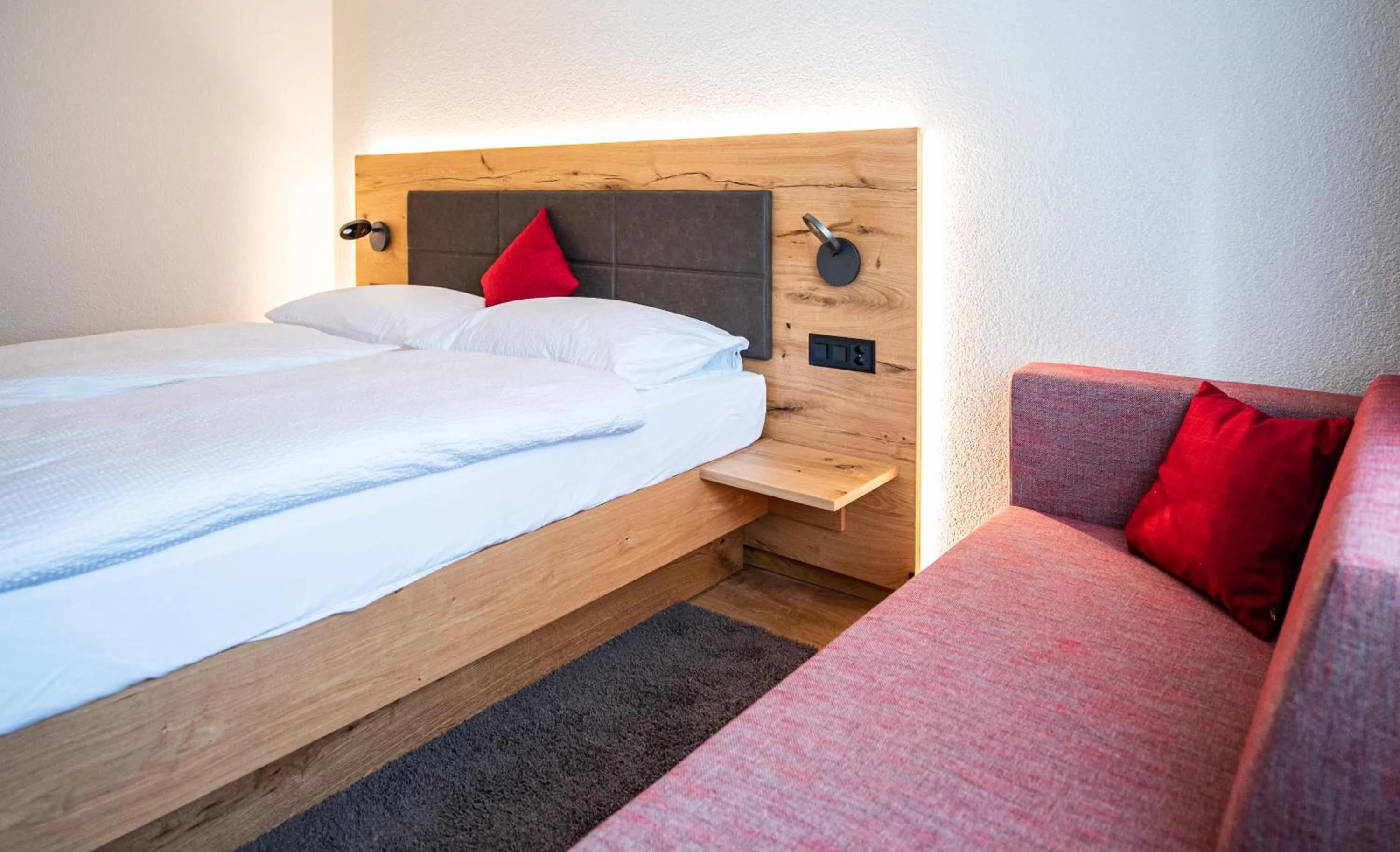 Bed in Hotel Restaurant Silbersand