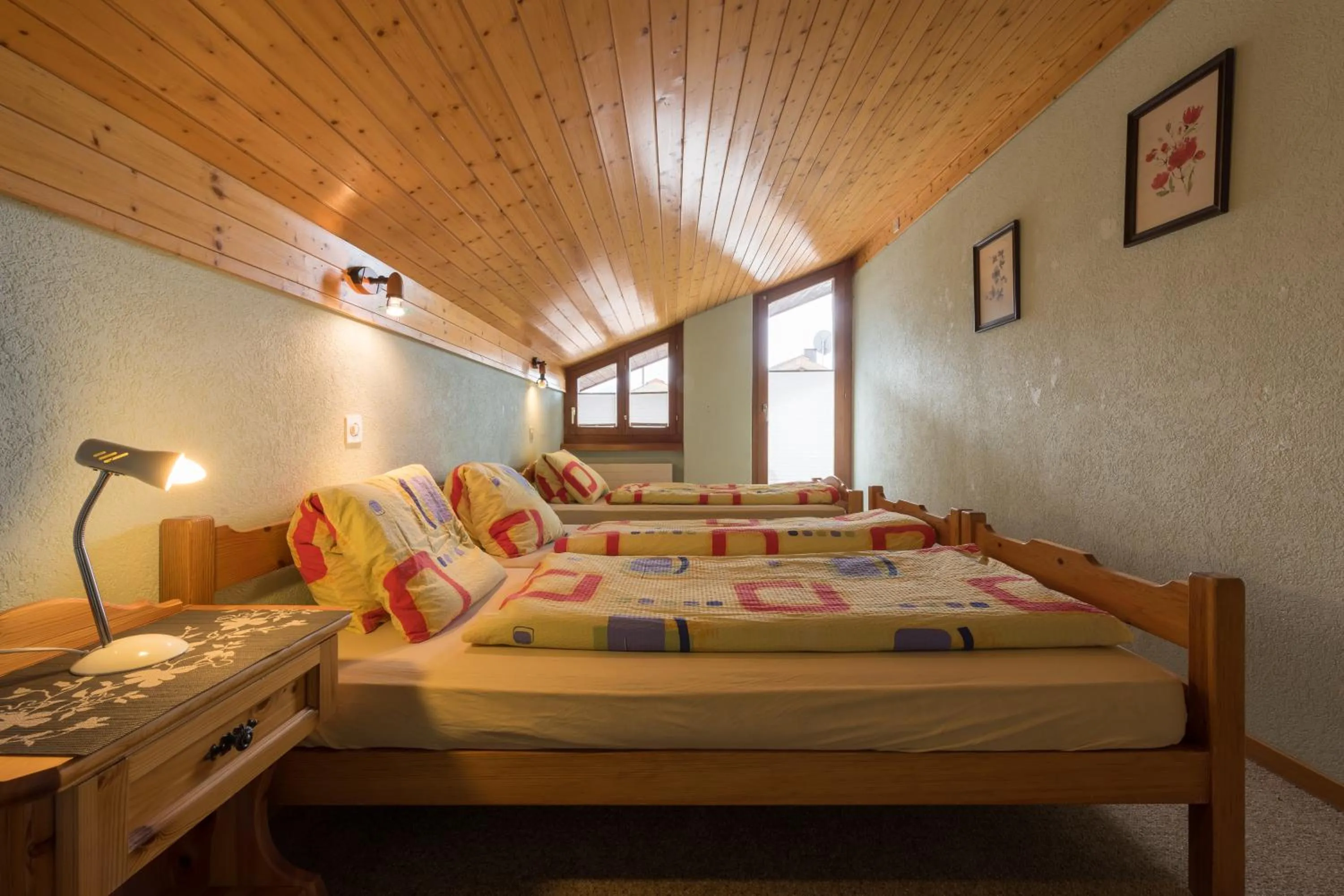 Bed in Hotel Restaurant Silbersand