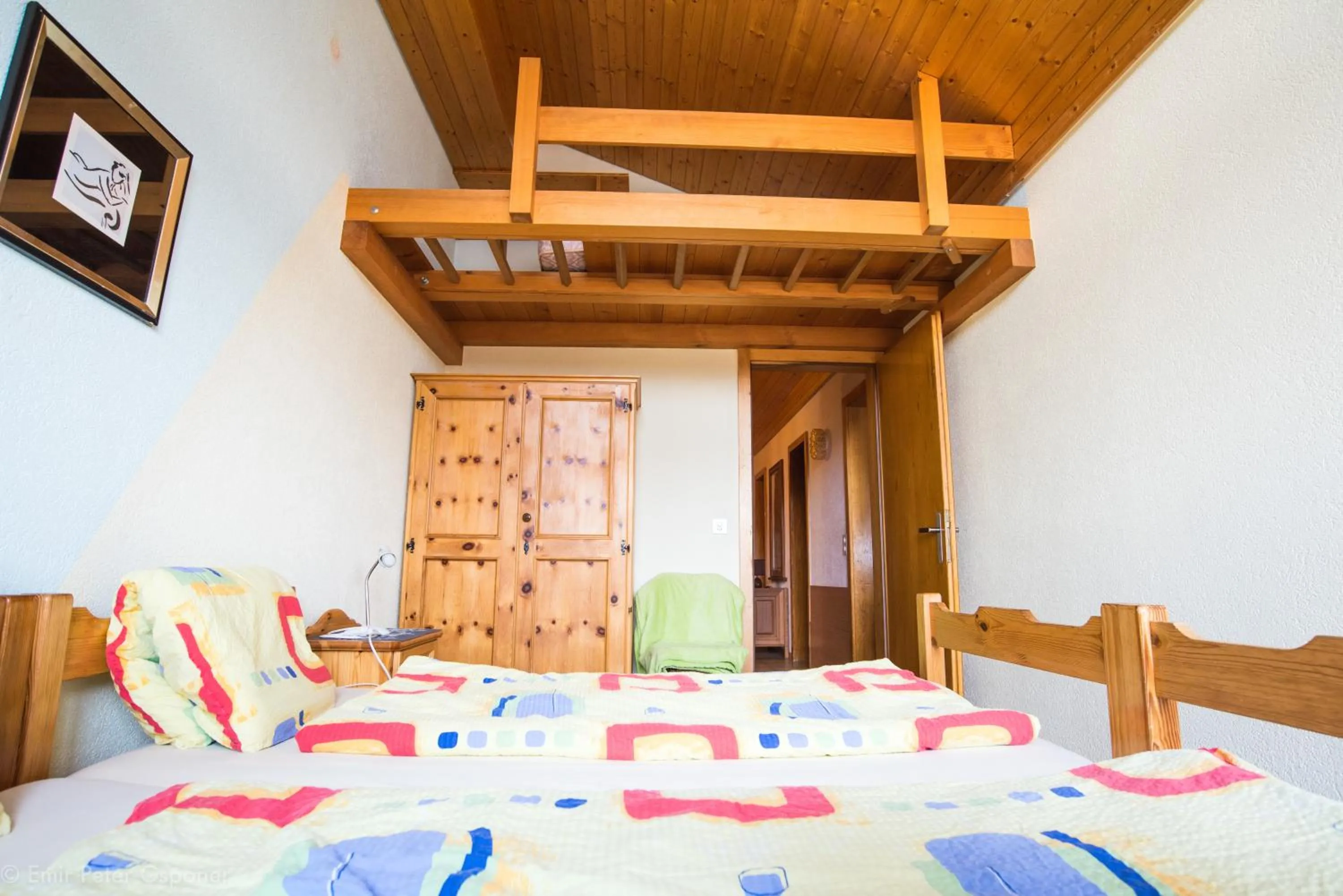 Bed in Hotel Restaurant Silbersand