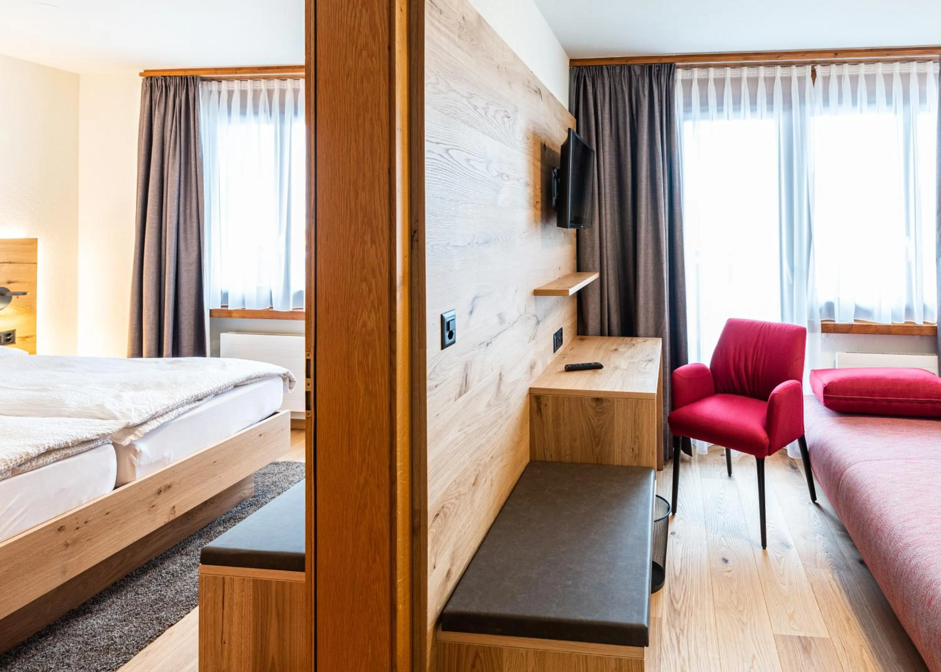 Bed in Hotel Restaurant Silbersand