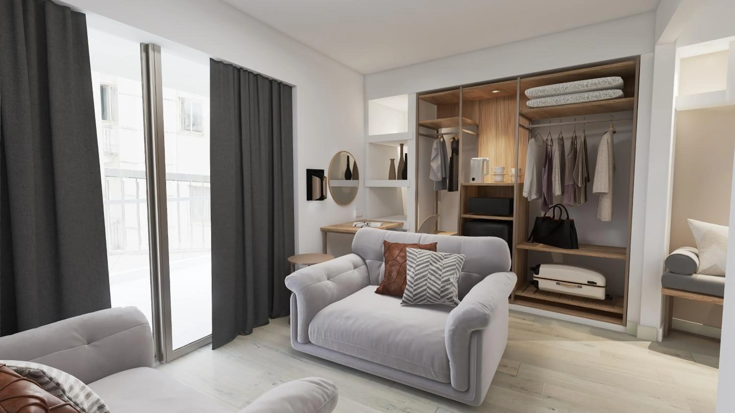 Bed in Xenophon Hotel