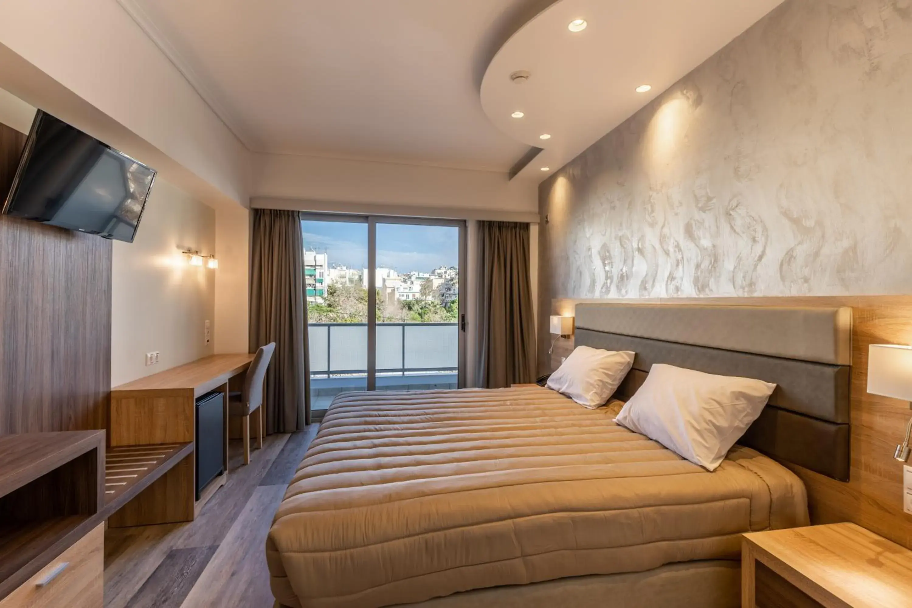 Bed in Xenophon Hotel Bed in Xenophon Hotel