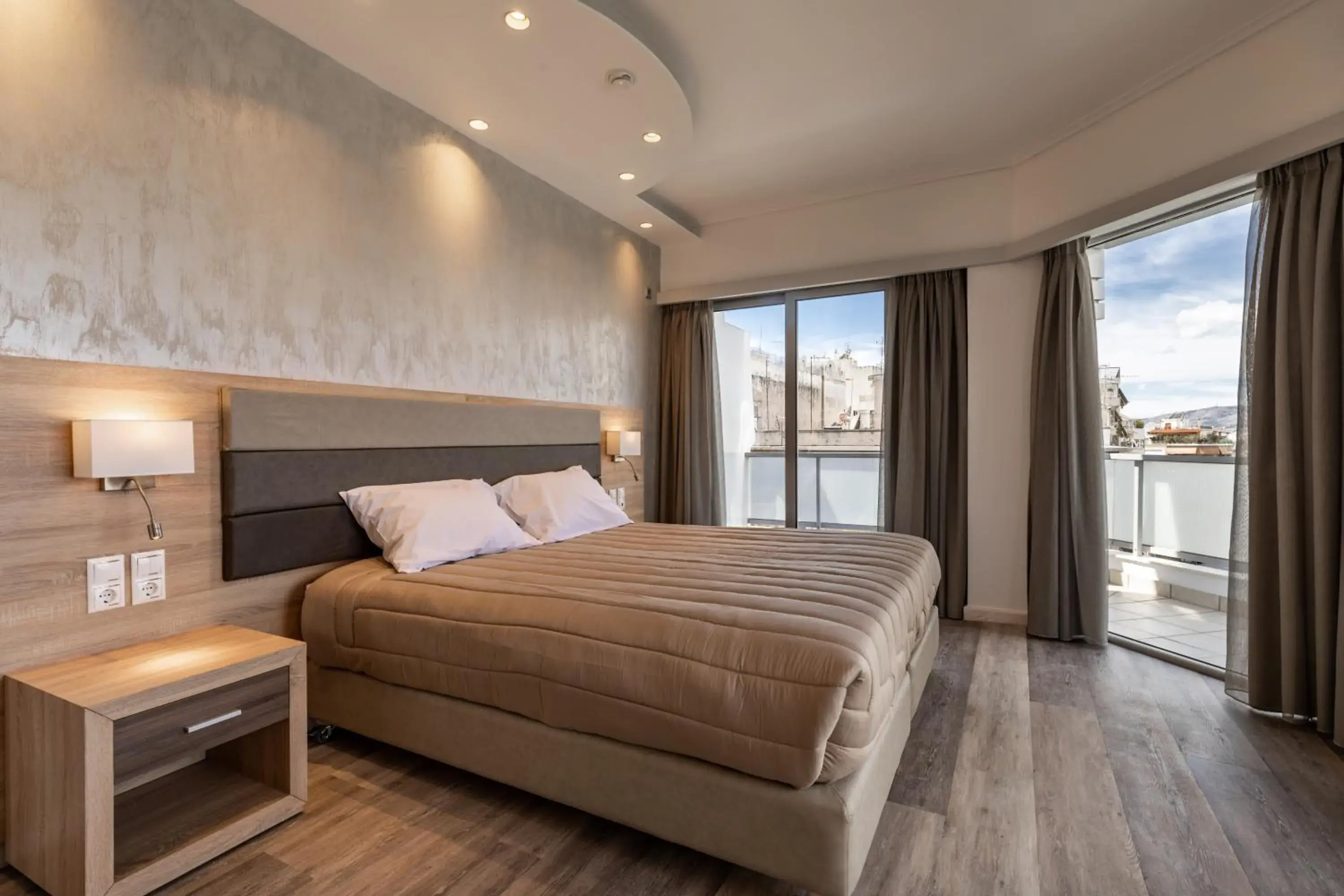 Bed in Xenophon Hotel Bed in Xenophon Hotel