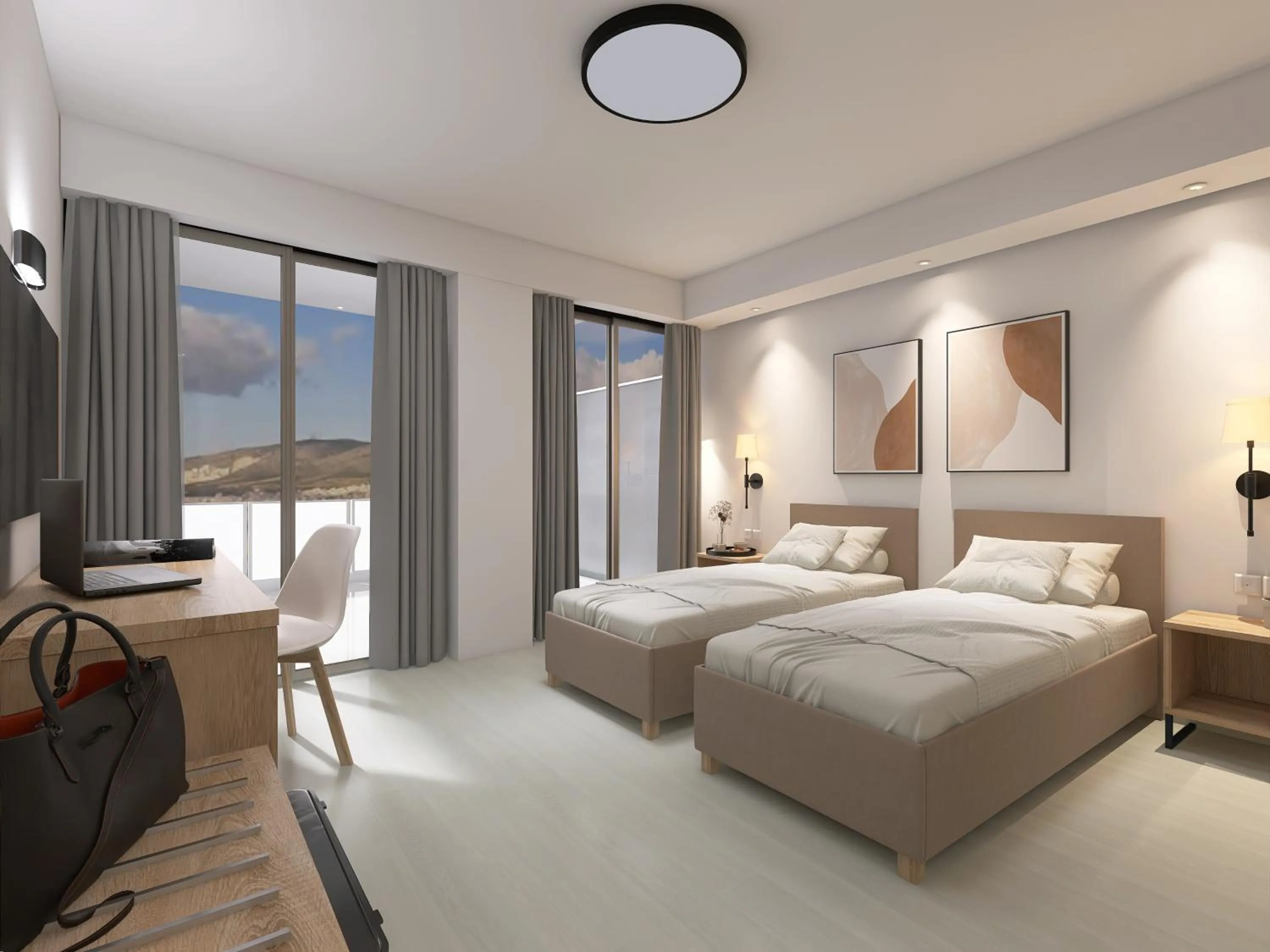 Bed in Xenophon Hotel