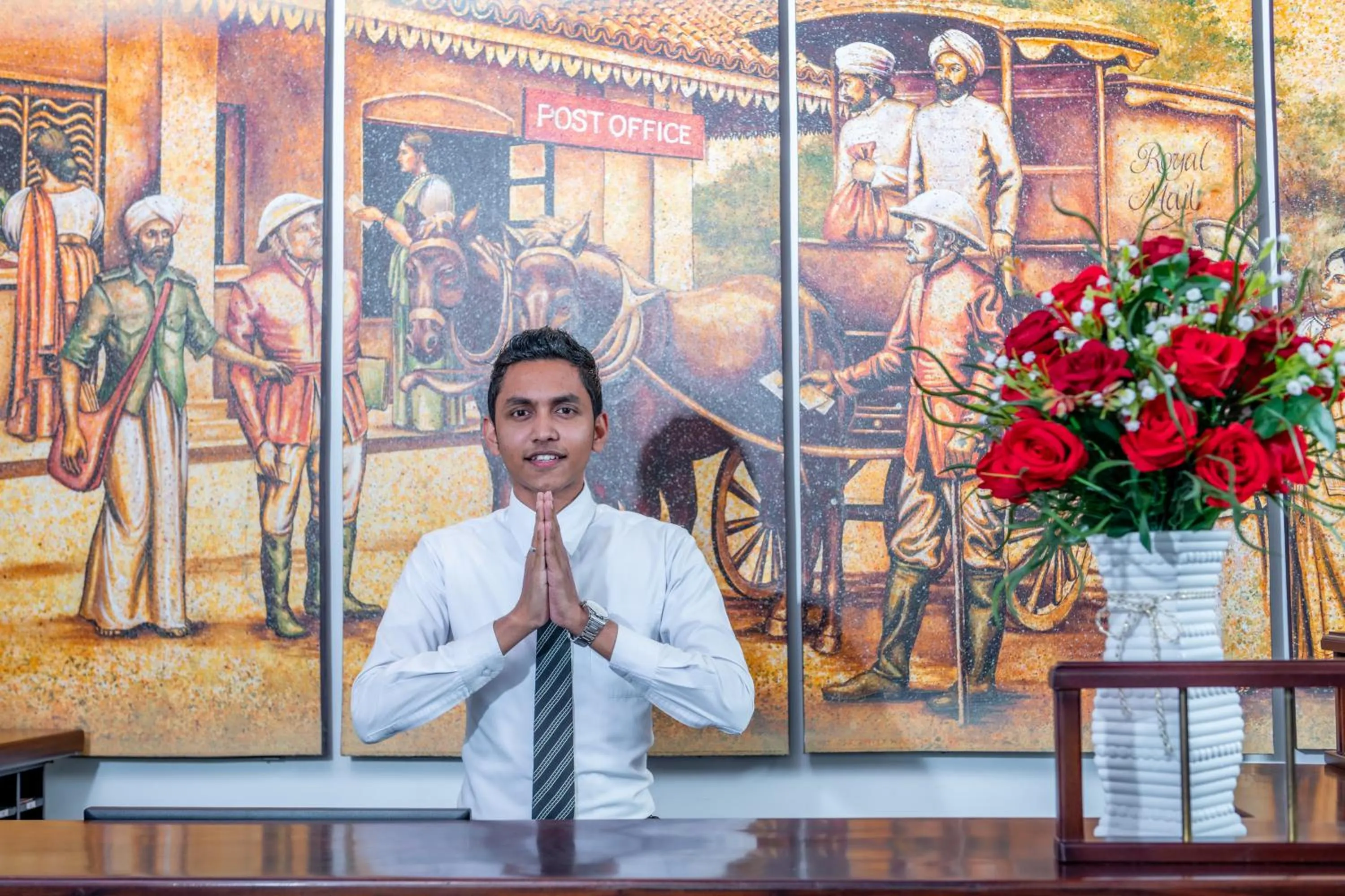 Staff in Earl's Red Colombo