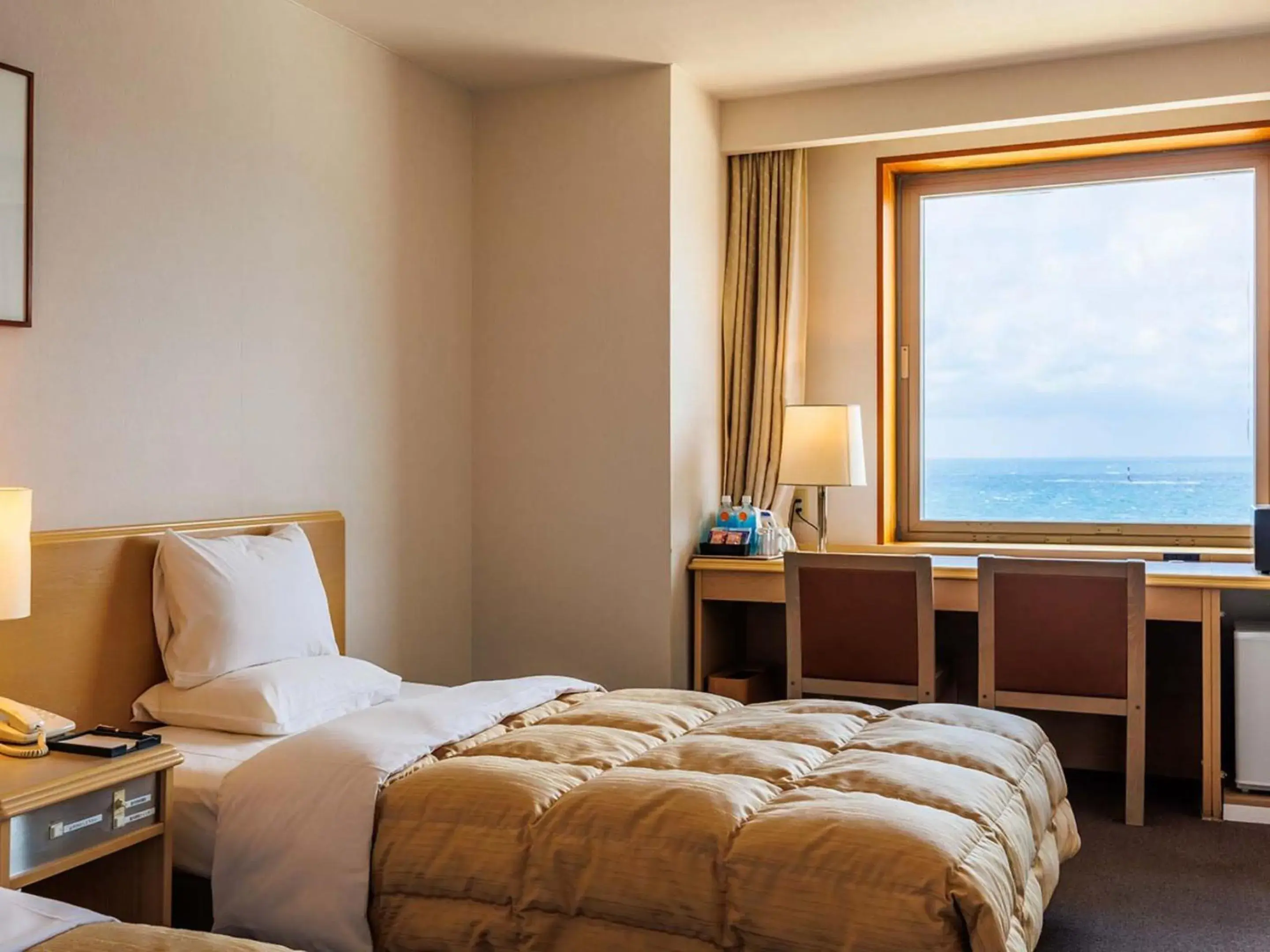 Twin Room with Sea View - Non-Smoking in Hotel Oosado Twin Room with Sea View - Non-Smoking in Hotel Oosado