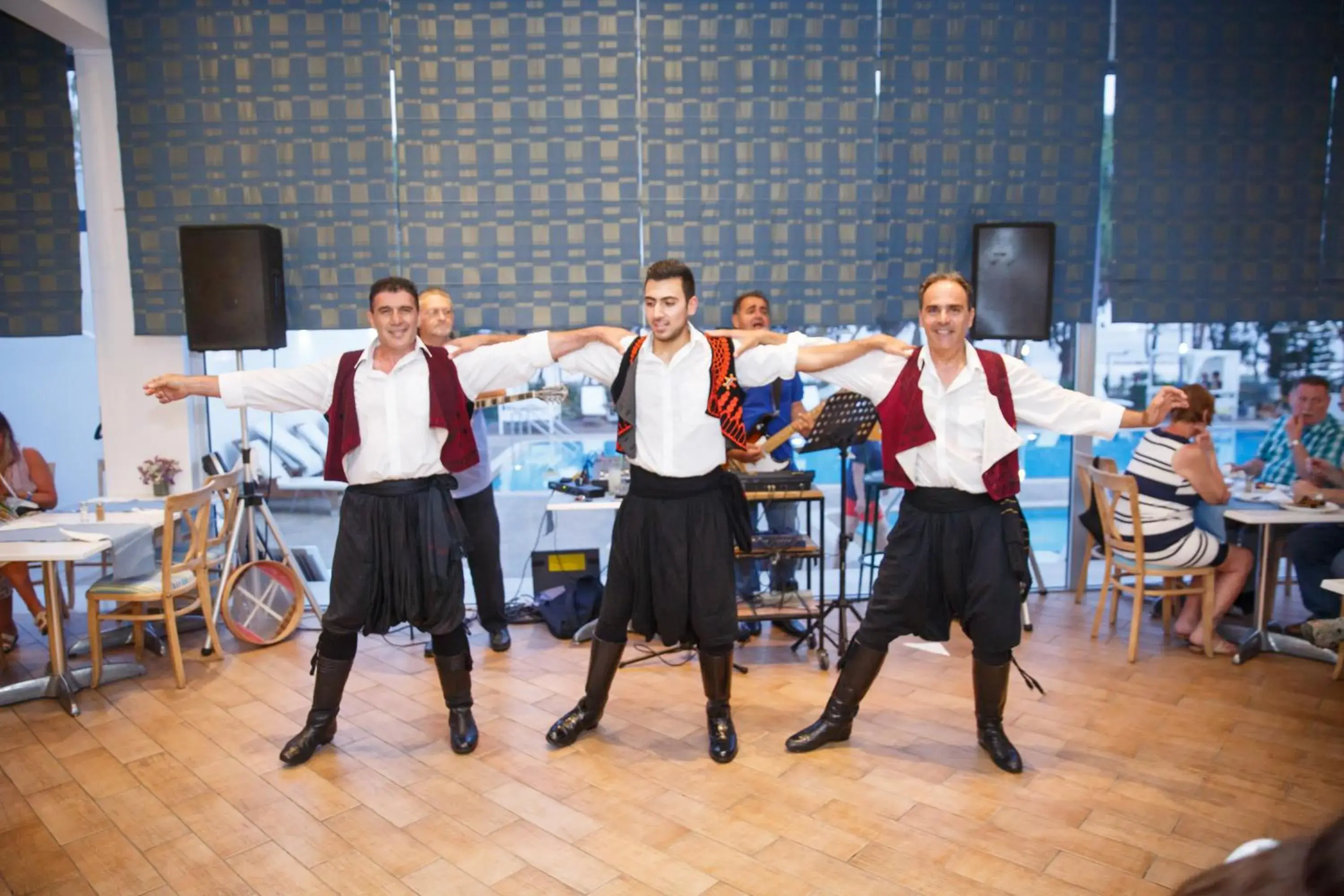 Evening entertainment, Staff in Park Beach Hotel