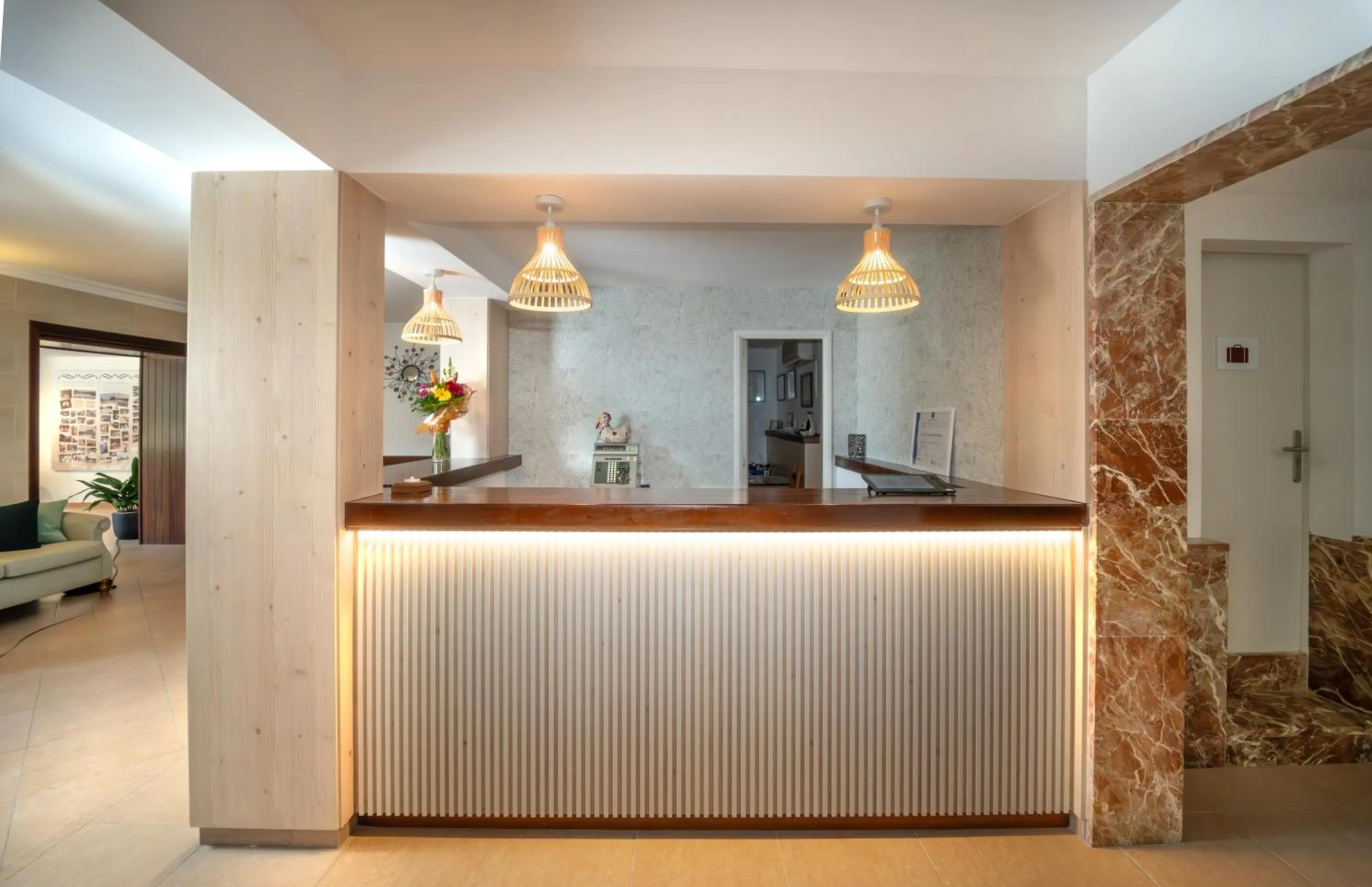 Lobby or reception in Hotel Playa Mondrago