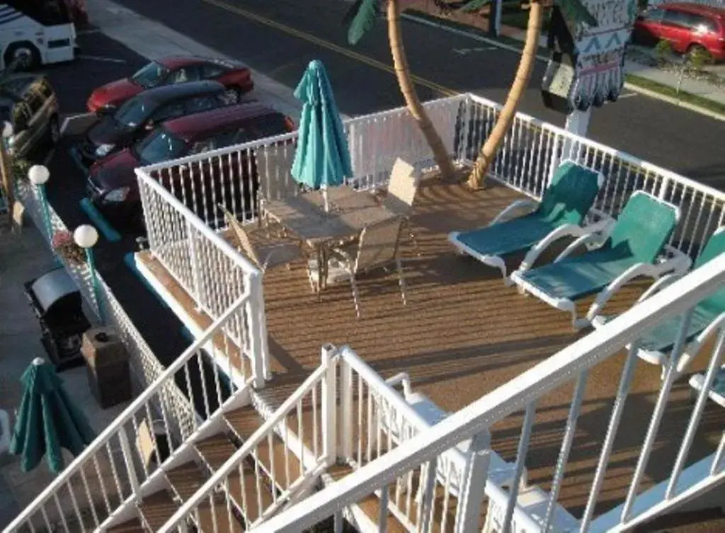 Balcony/Terrace in Aztec Motel Wildwood Crest Beach Balcony/Terrace in Aztec Motel Wildwood Crest Beach