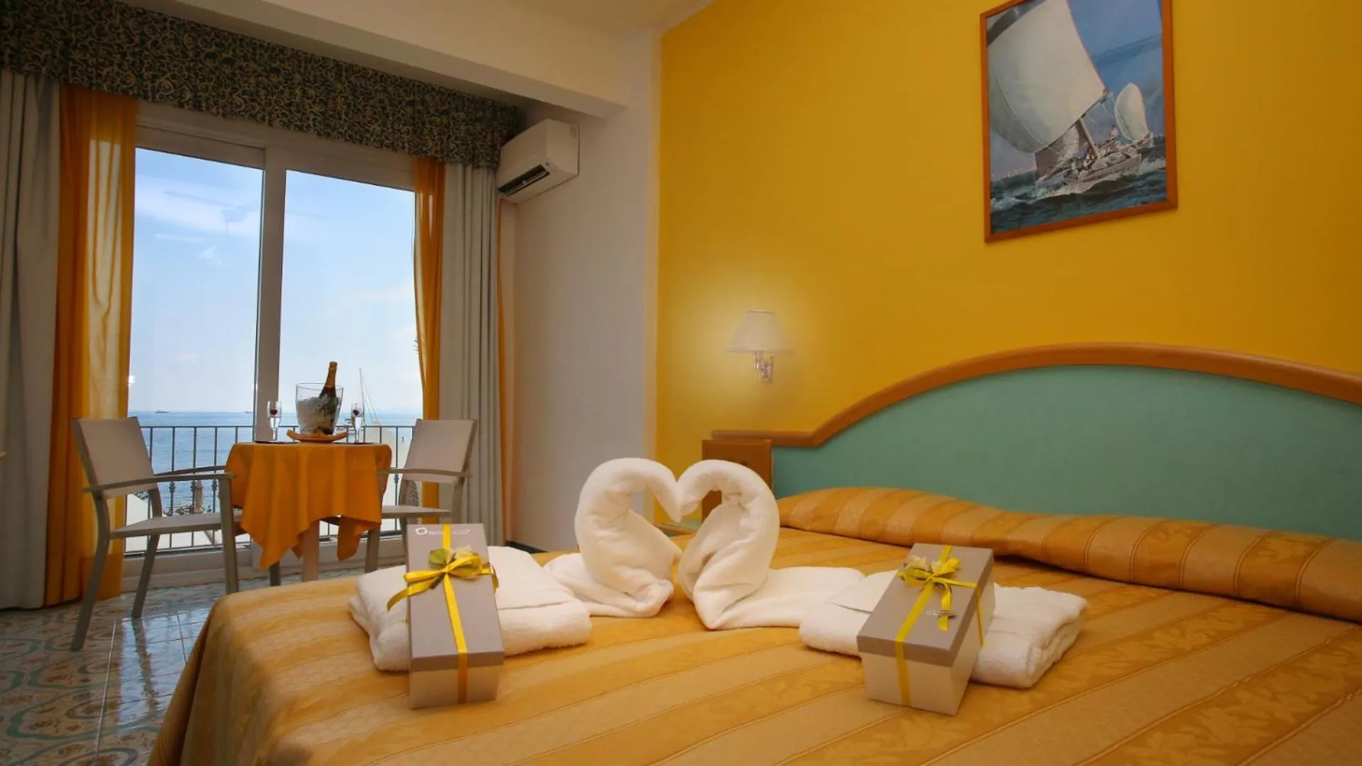 Bed in Hotel Solemare Beach & Beauty SPA