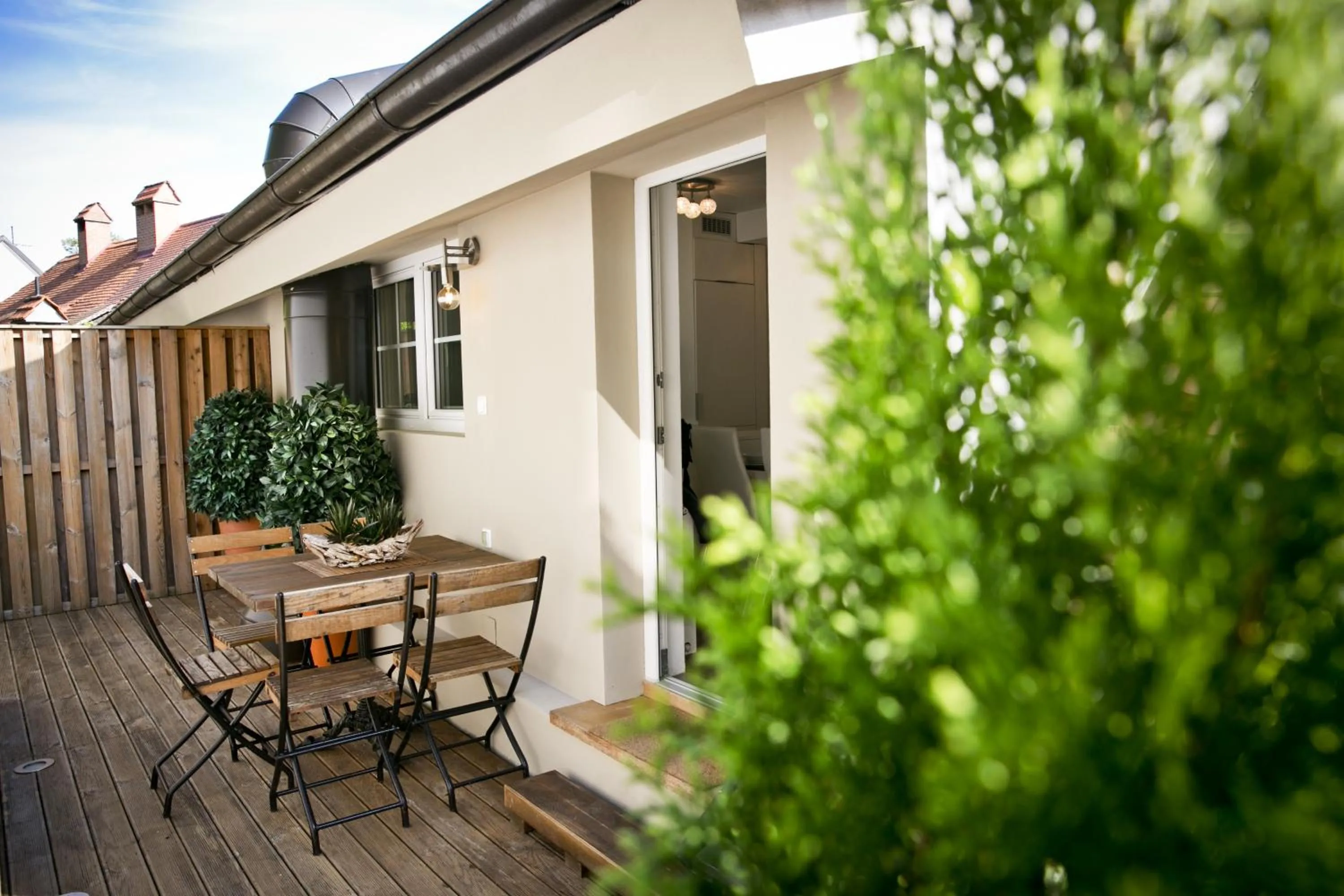 Patio in Apartments Hiša Pod Gradom