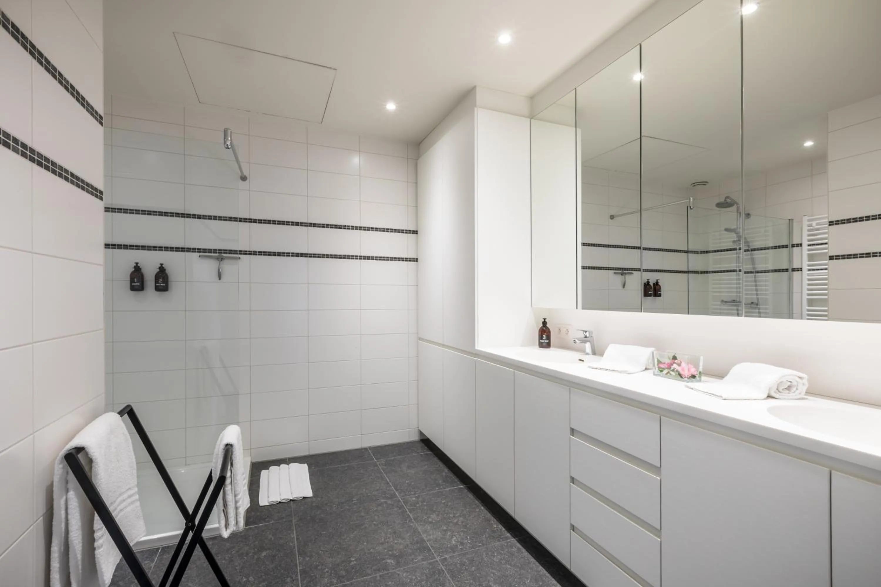 Shower in Logement Den Beer