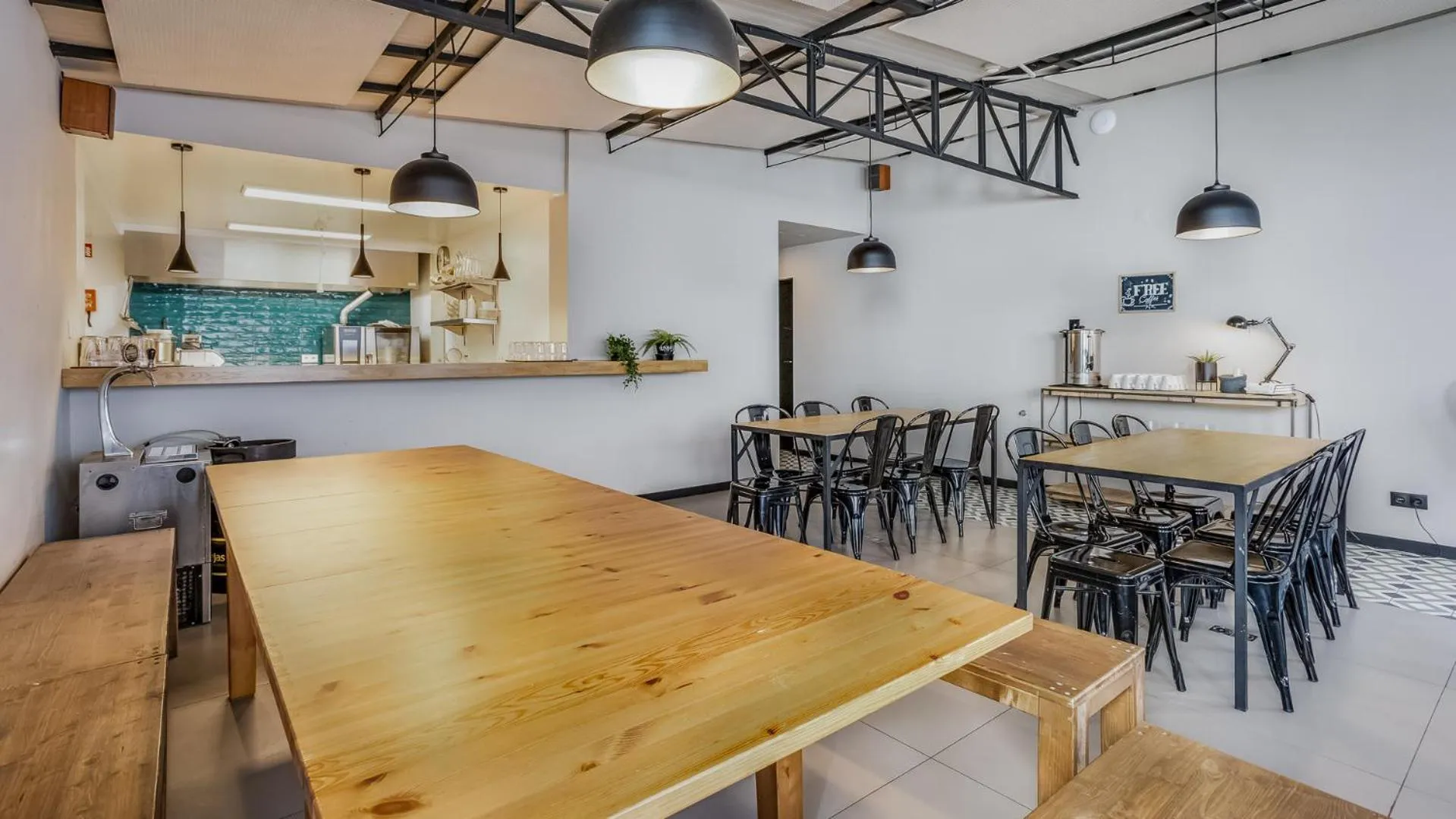 Seating area in Hostellicious