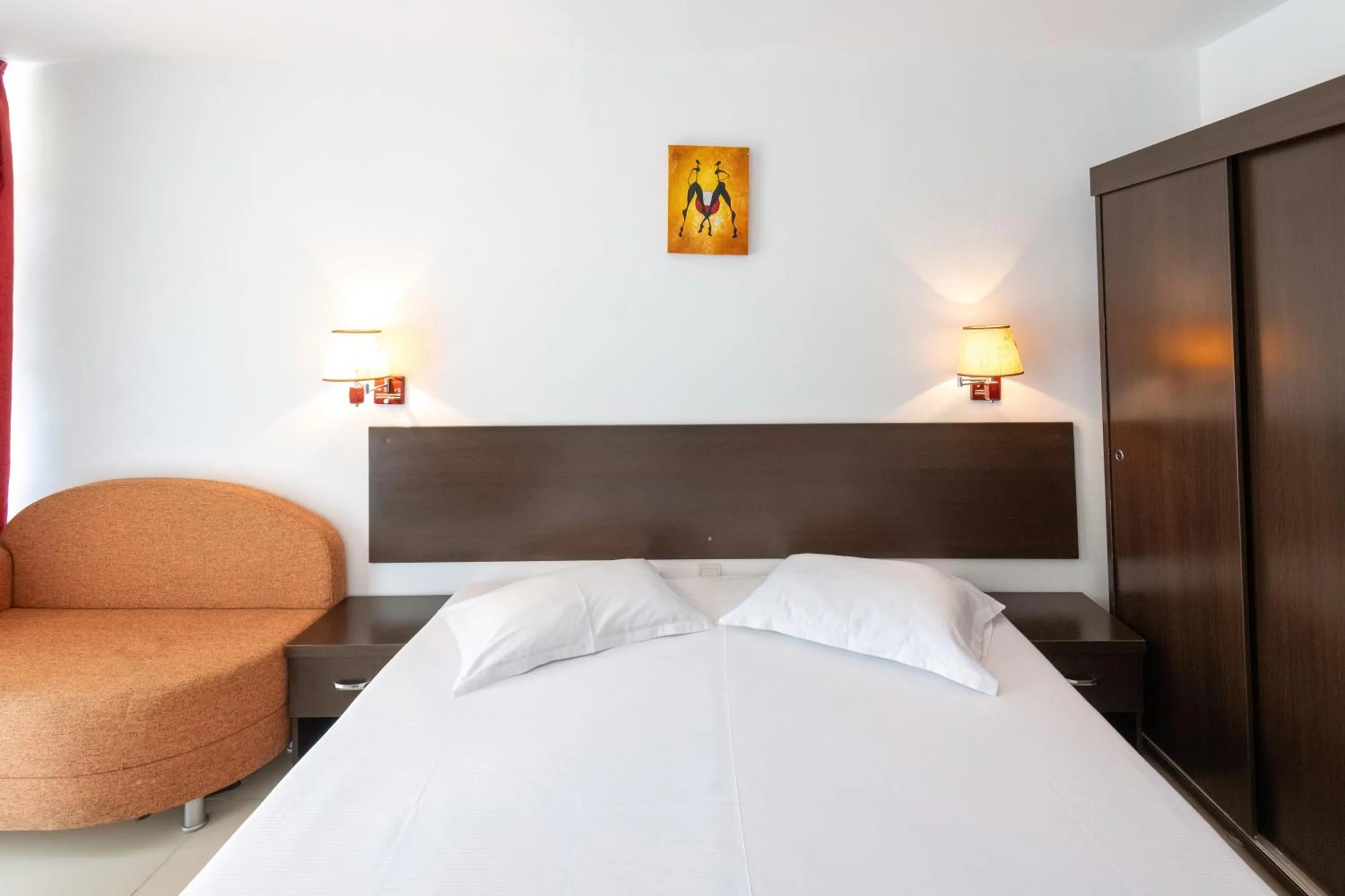 Bed in Hotel Recif