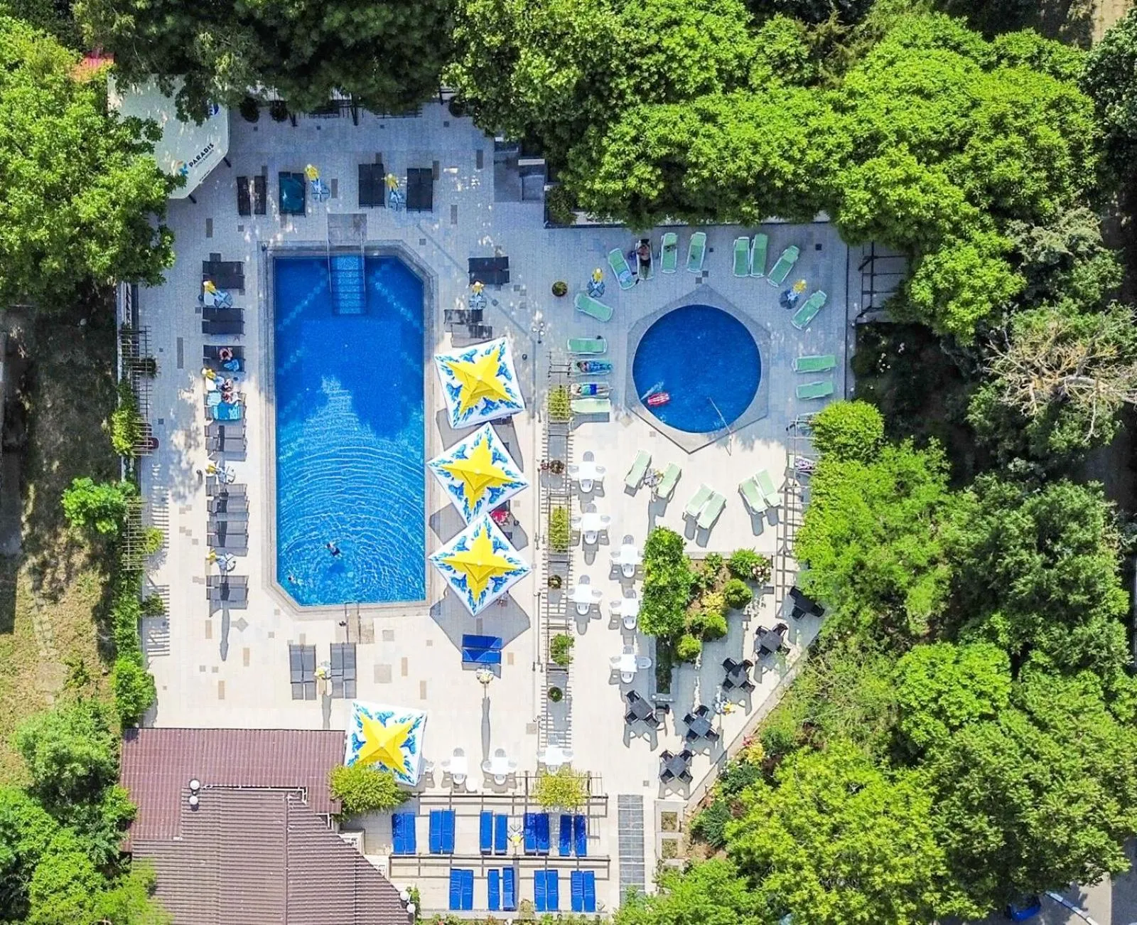 Bird's eye view in Hotel Recif