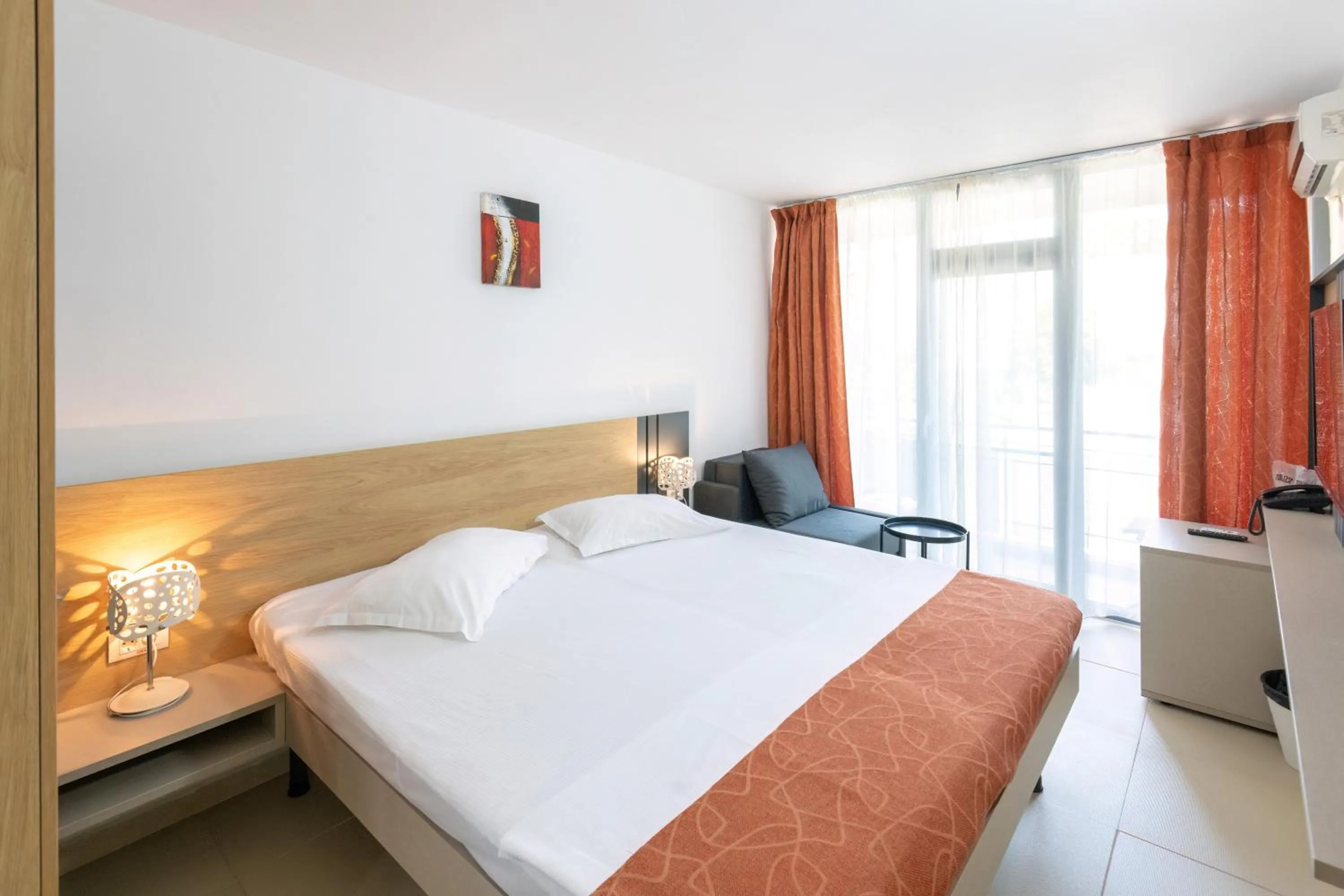Bed in Hotel Recif
