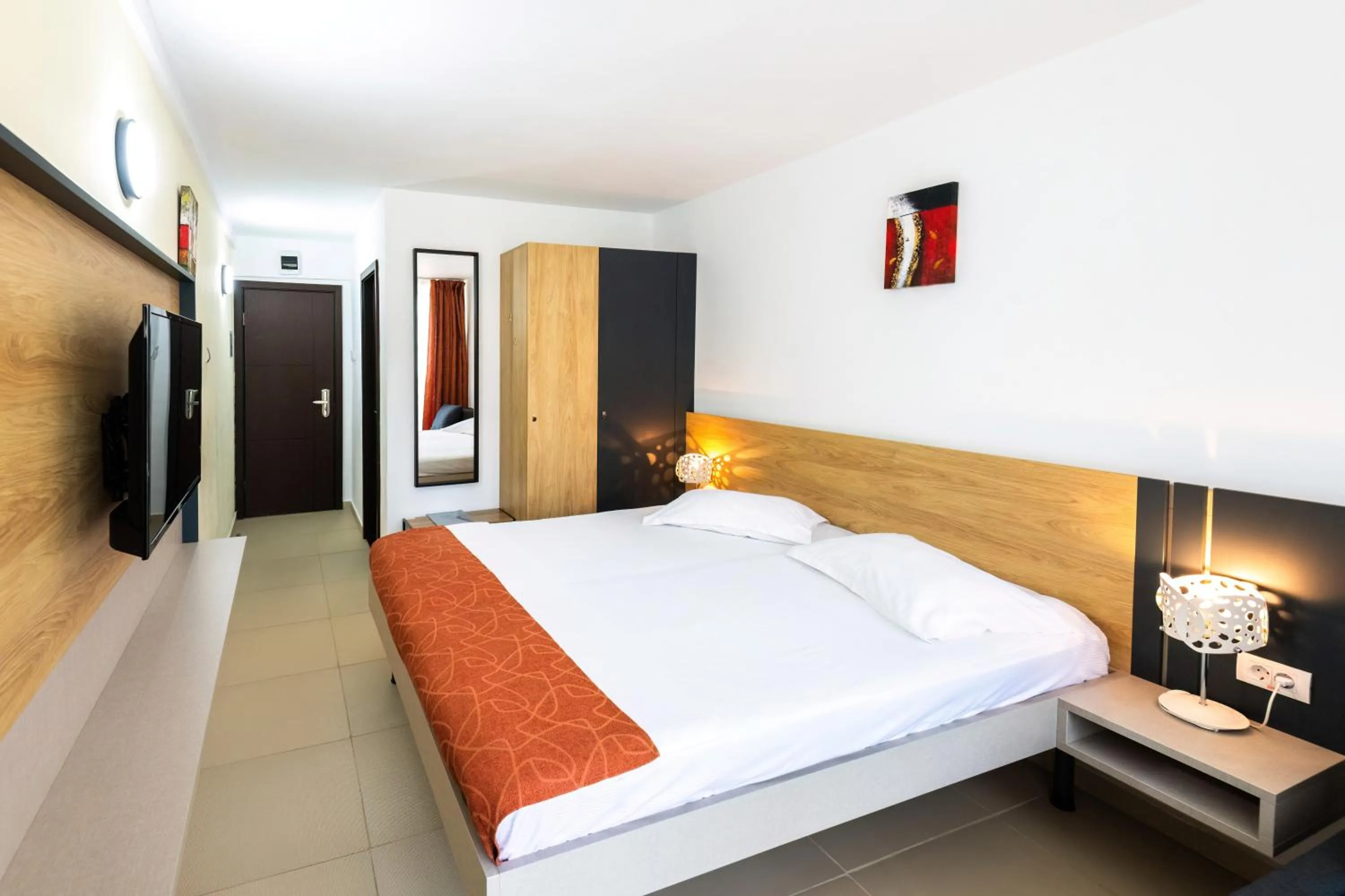 Bed in Hotel Recif