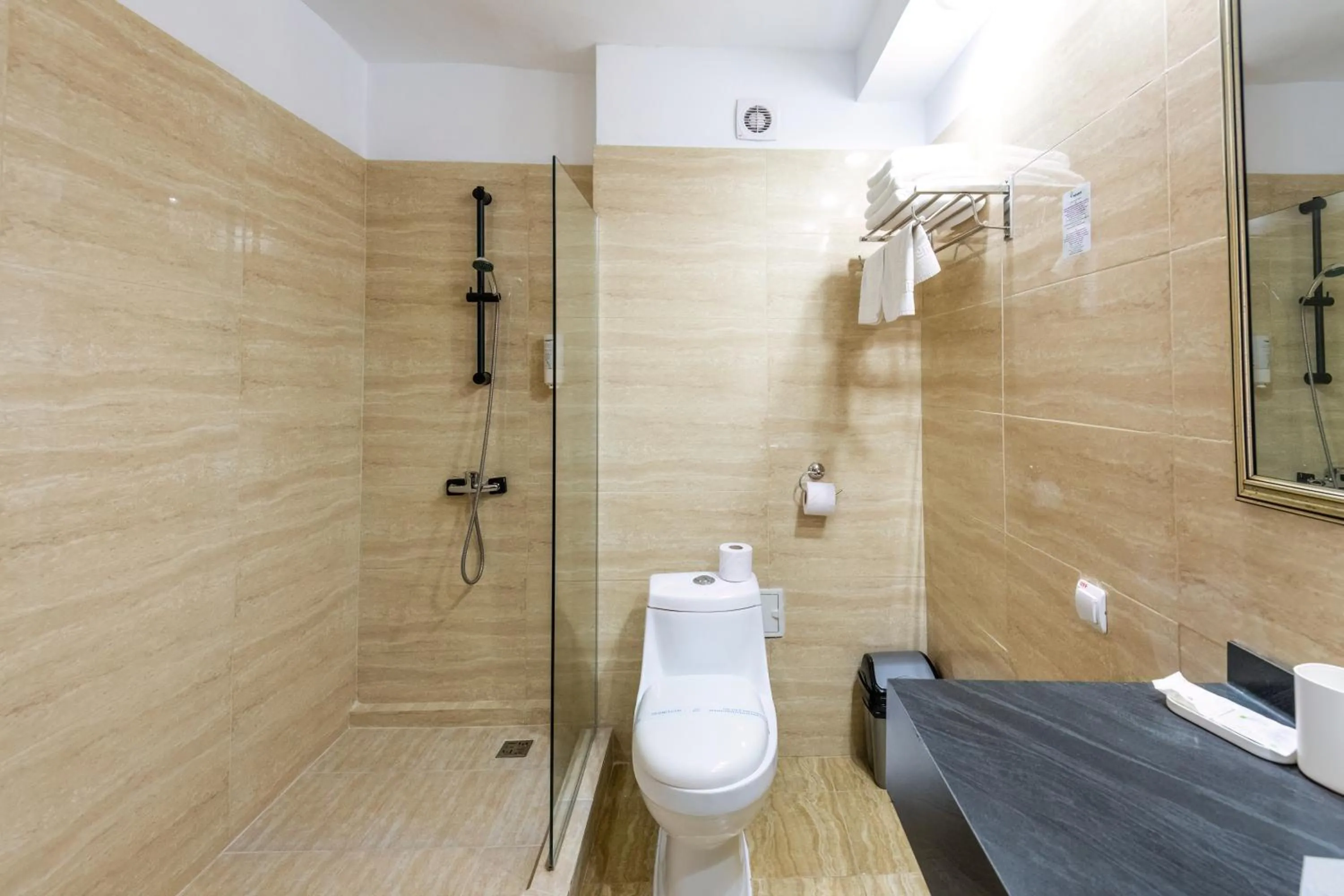 Shower in Hotel Recif
