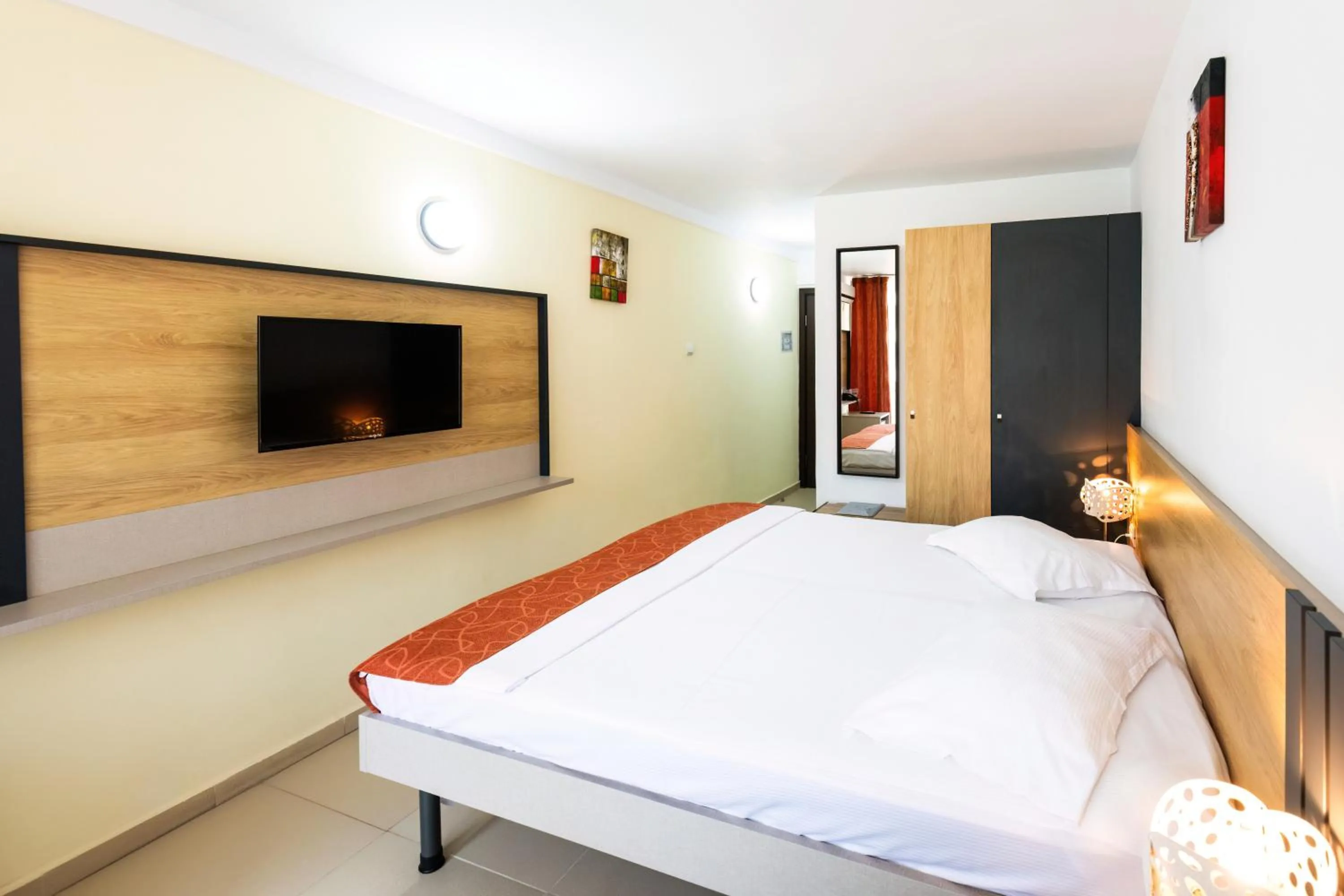 Bed in Hotel Recif