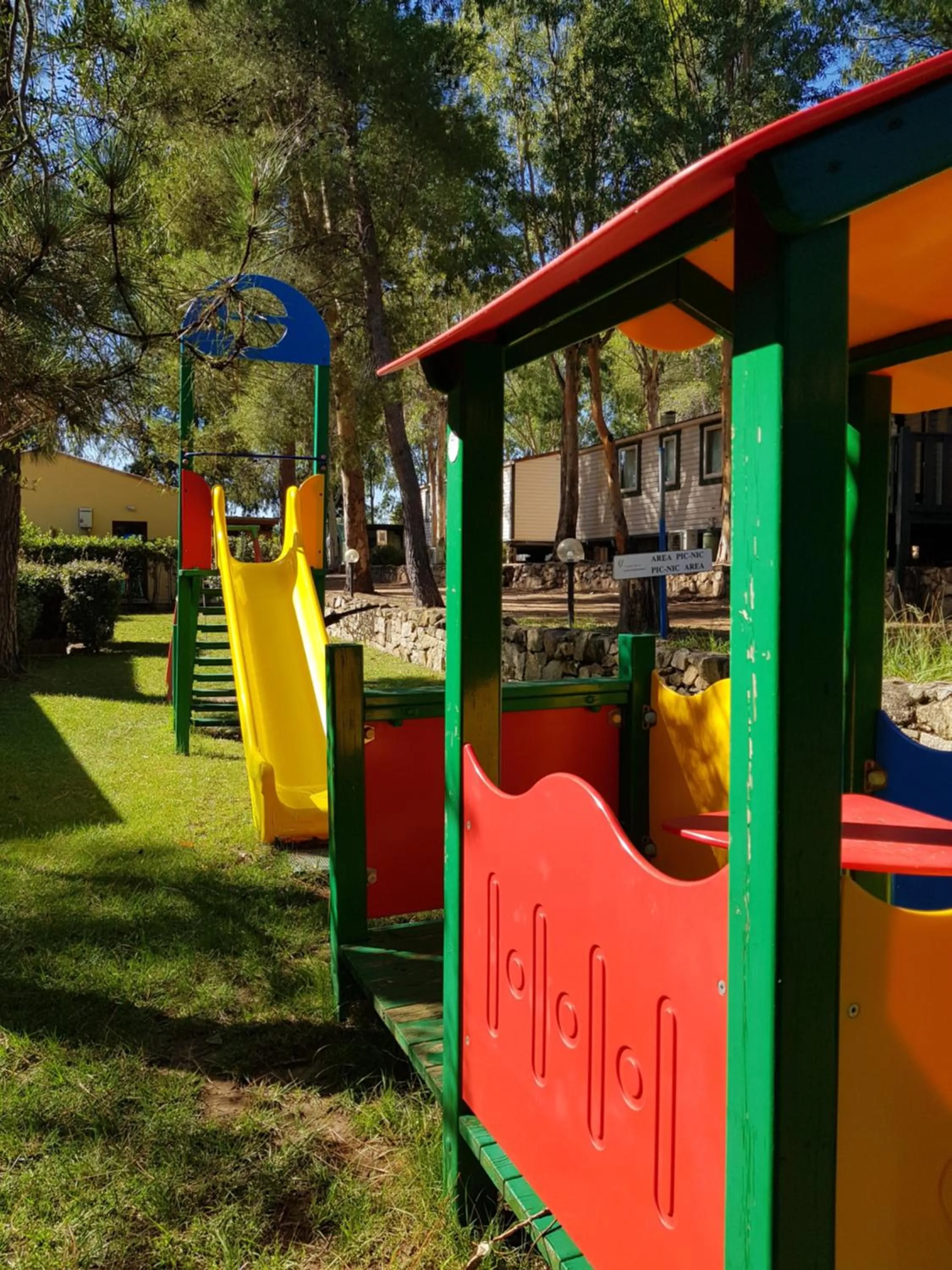 Children play ground in Villaggio Camping Golfo di Arzachena