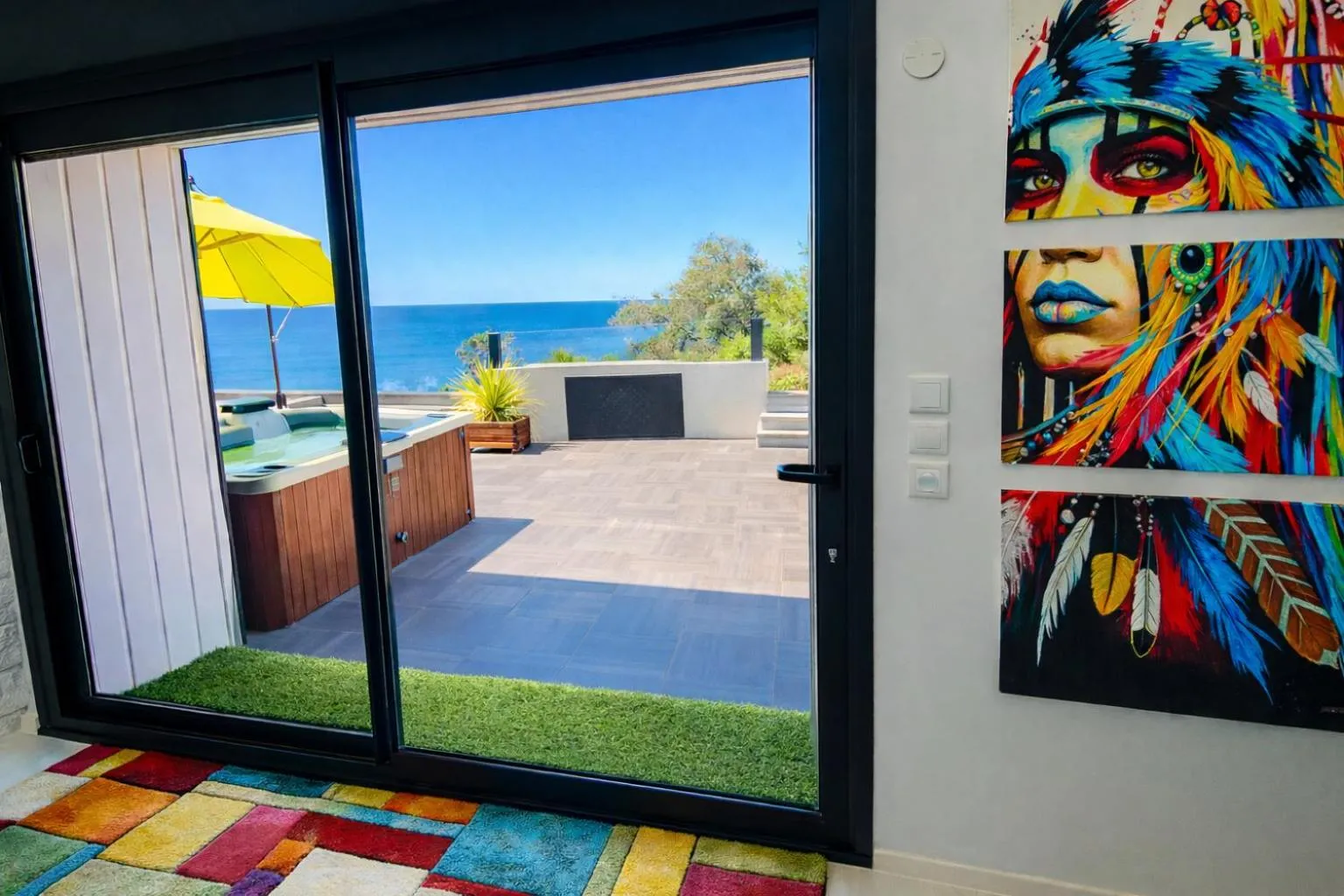 Sea view in Villa le dauphin Meschers 4 étoiles vu Mer