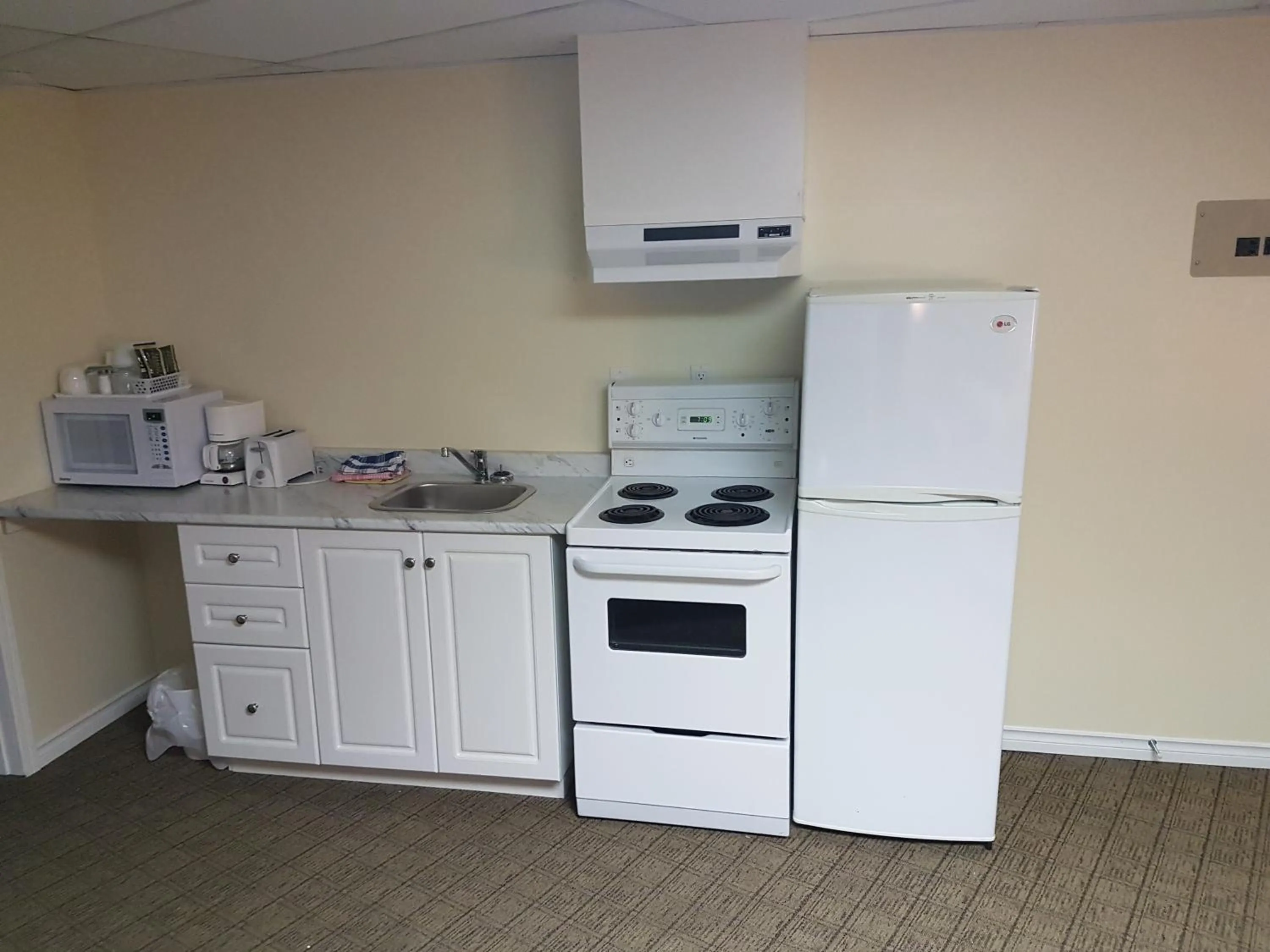 Kitchen or kitchenette in Parkway Motel & European Lodges