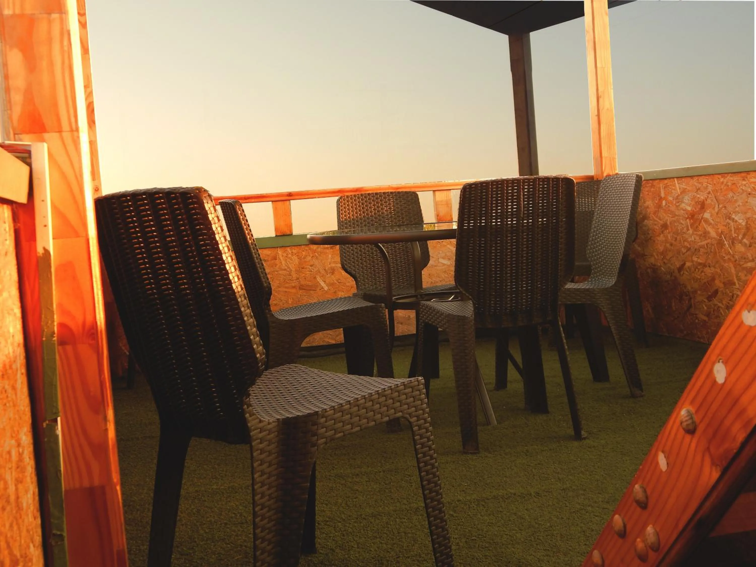 Balcony/Terrace in Hostal Plaza Maule