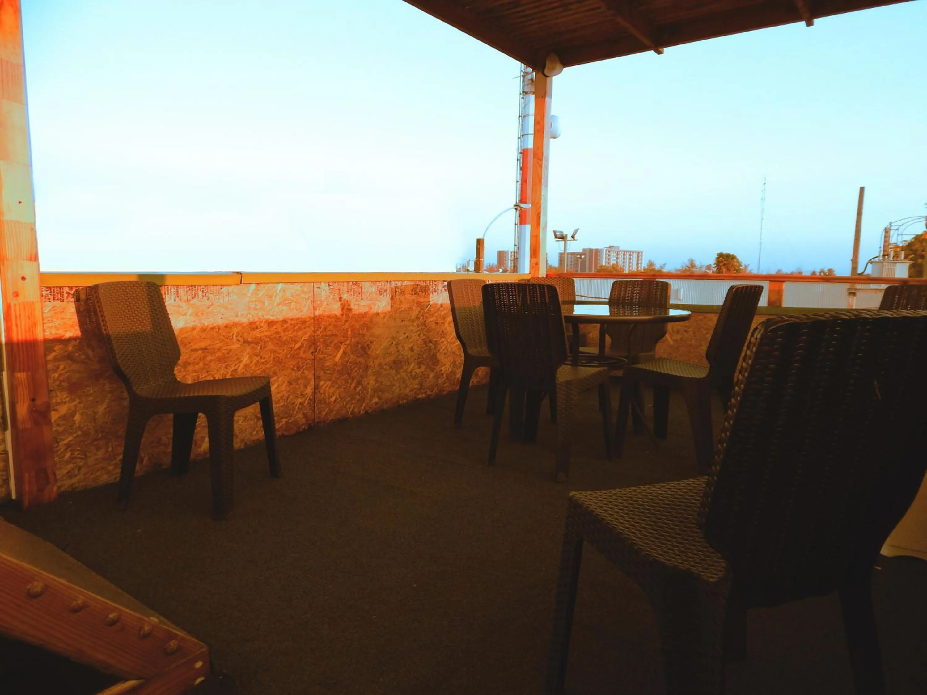 Balcony/Terrace in Hostal Plaza Maule