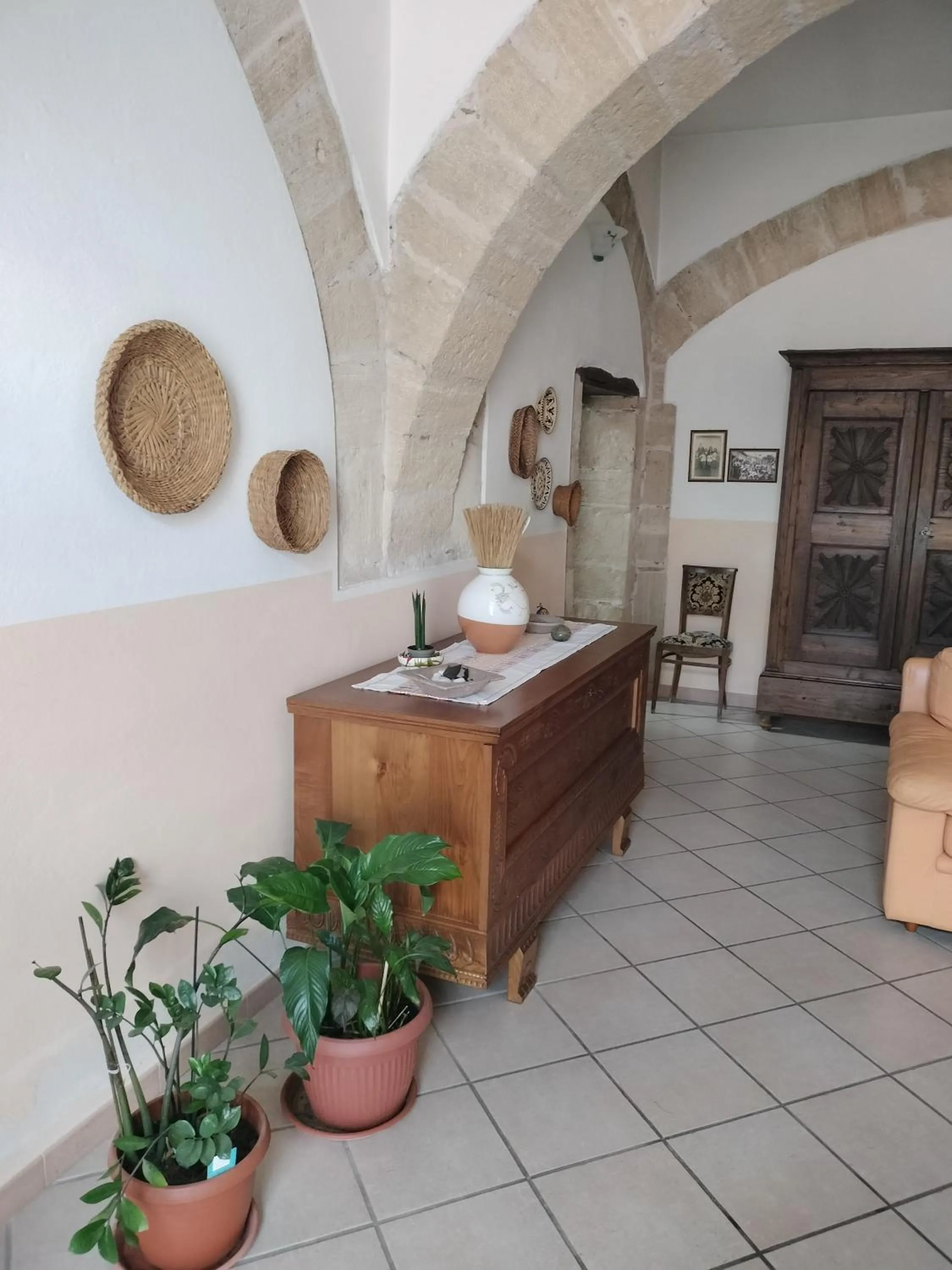 Lobby or reception in La Casa Rossa