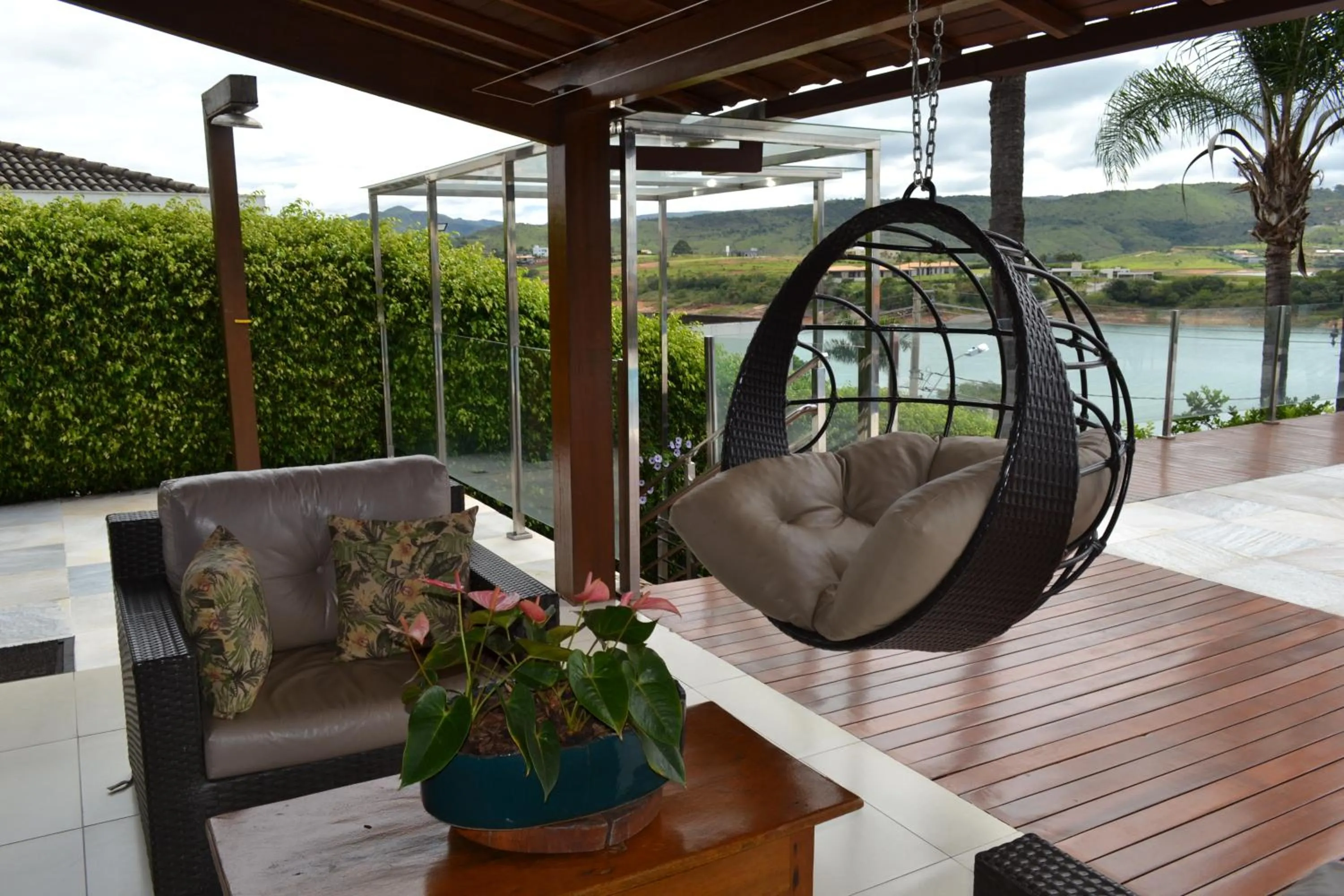 Patio in Pousada Suítes do Lago