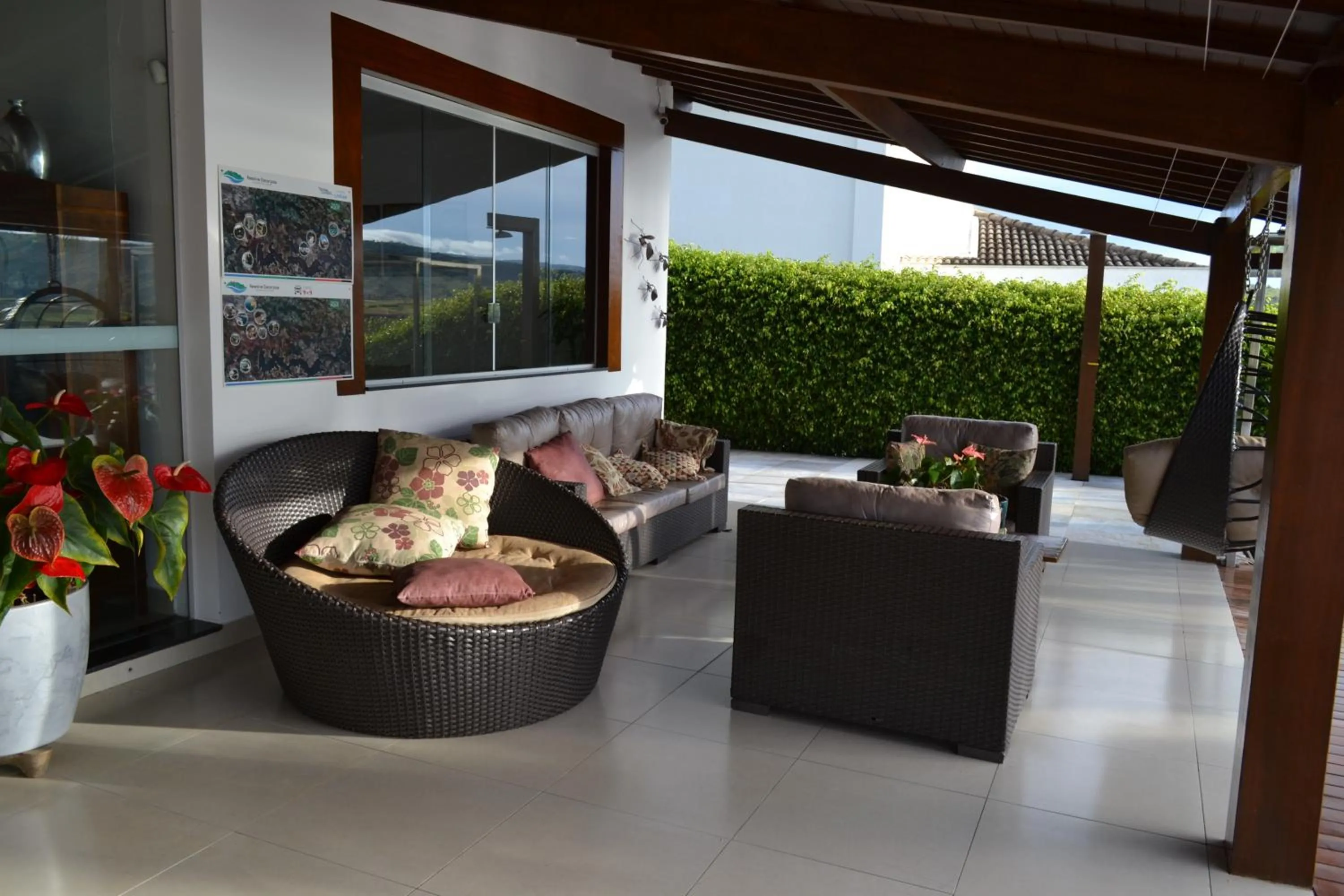 Patio in Pousada Suítes do Lago