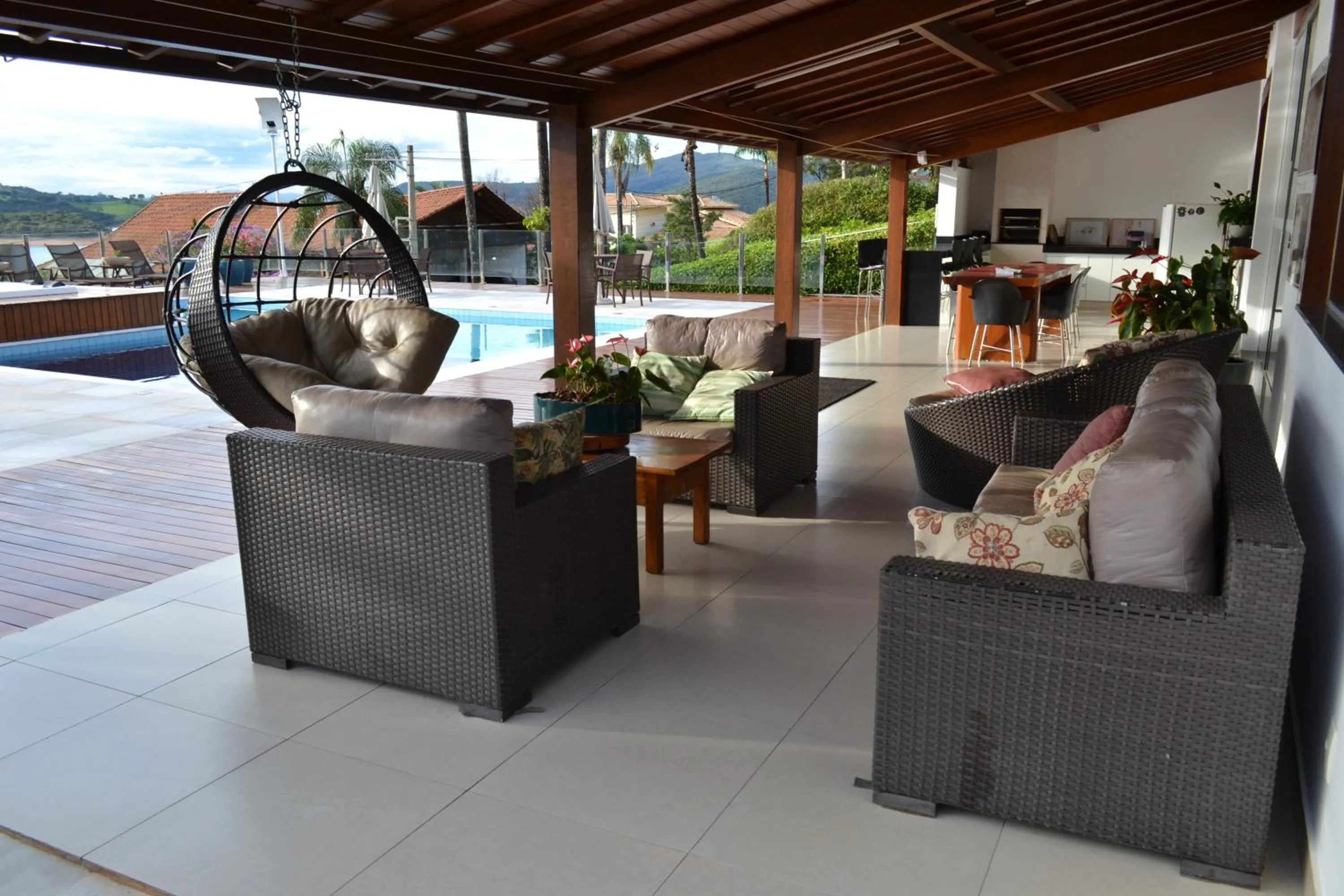 Patio in Pousada Suítes do Lago