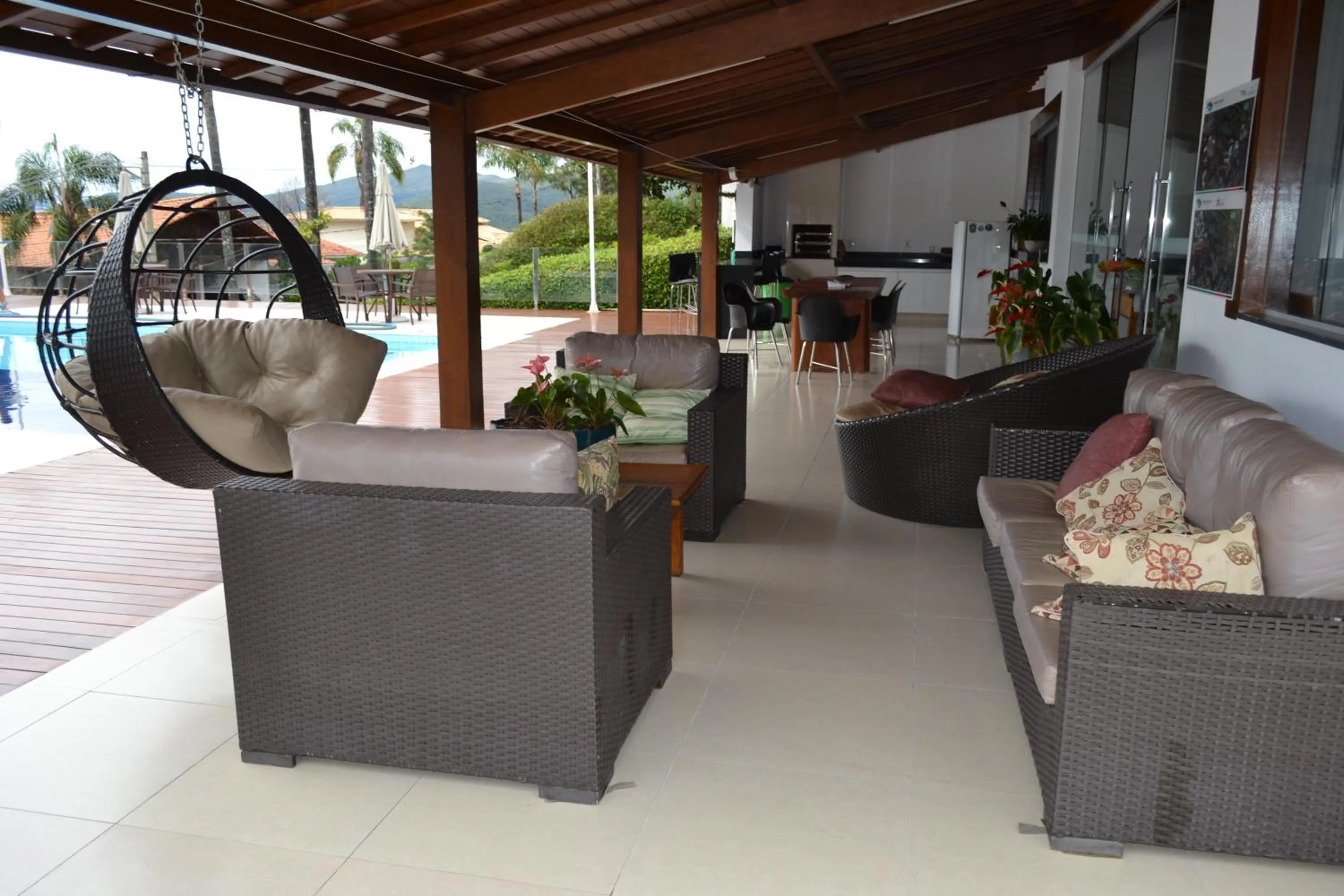 Patio in Pousada Suítes do Lago