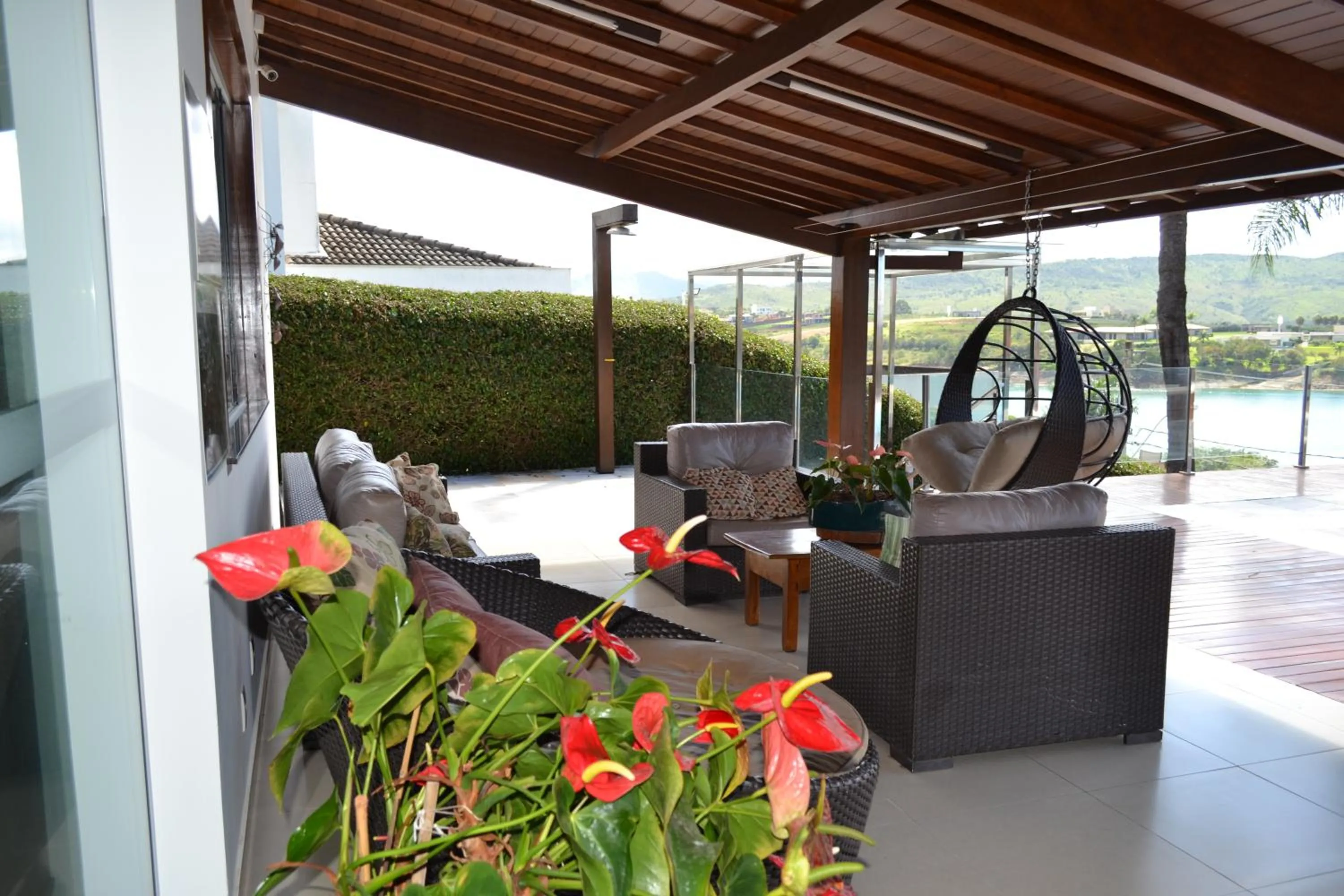 Balcony/Terrace in Pousada Suítes do Lago