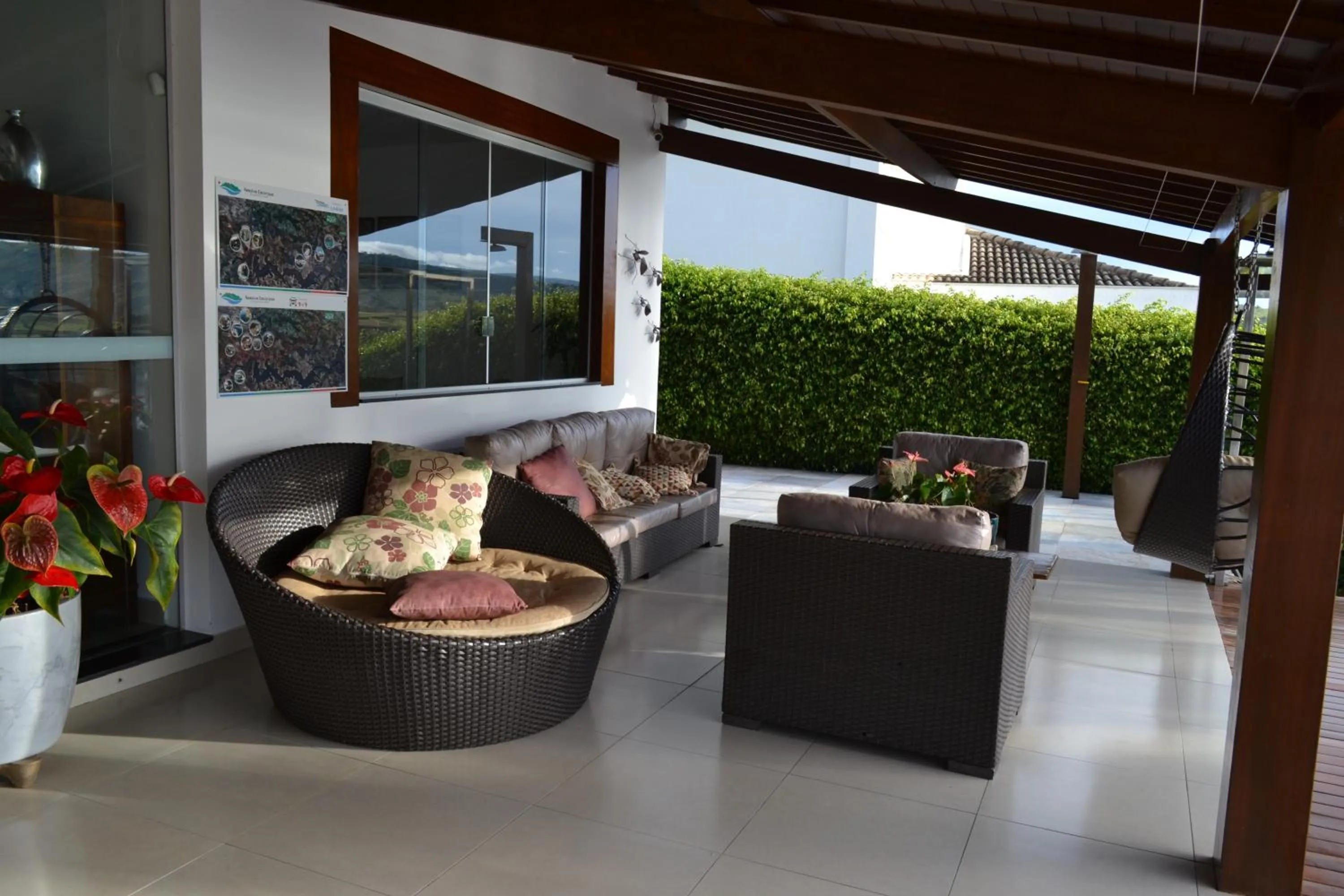 Patio in Pousada Suítes do Lago
