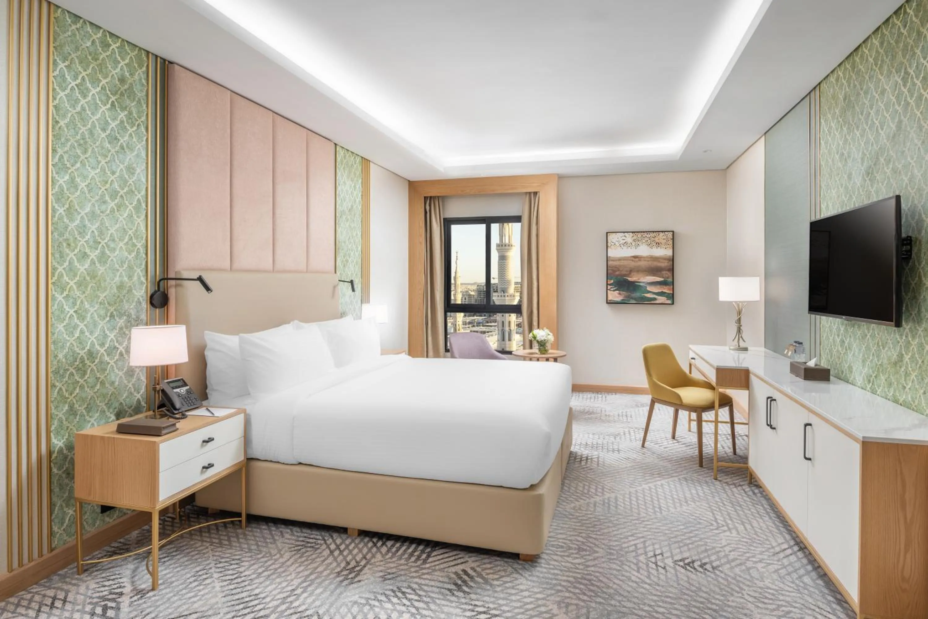 Bed in Taiba Suites Madinah