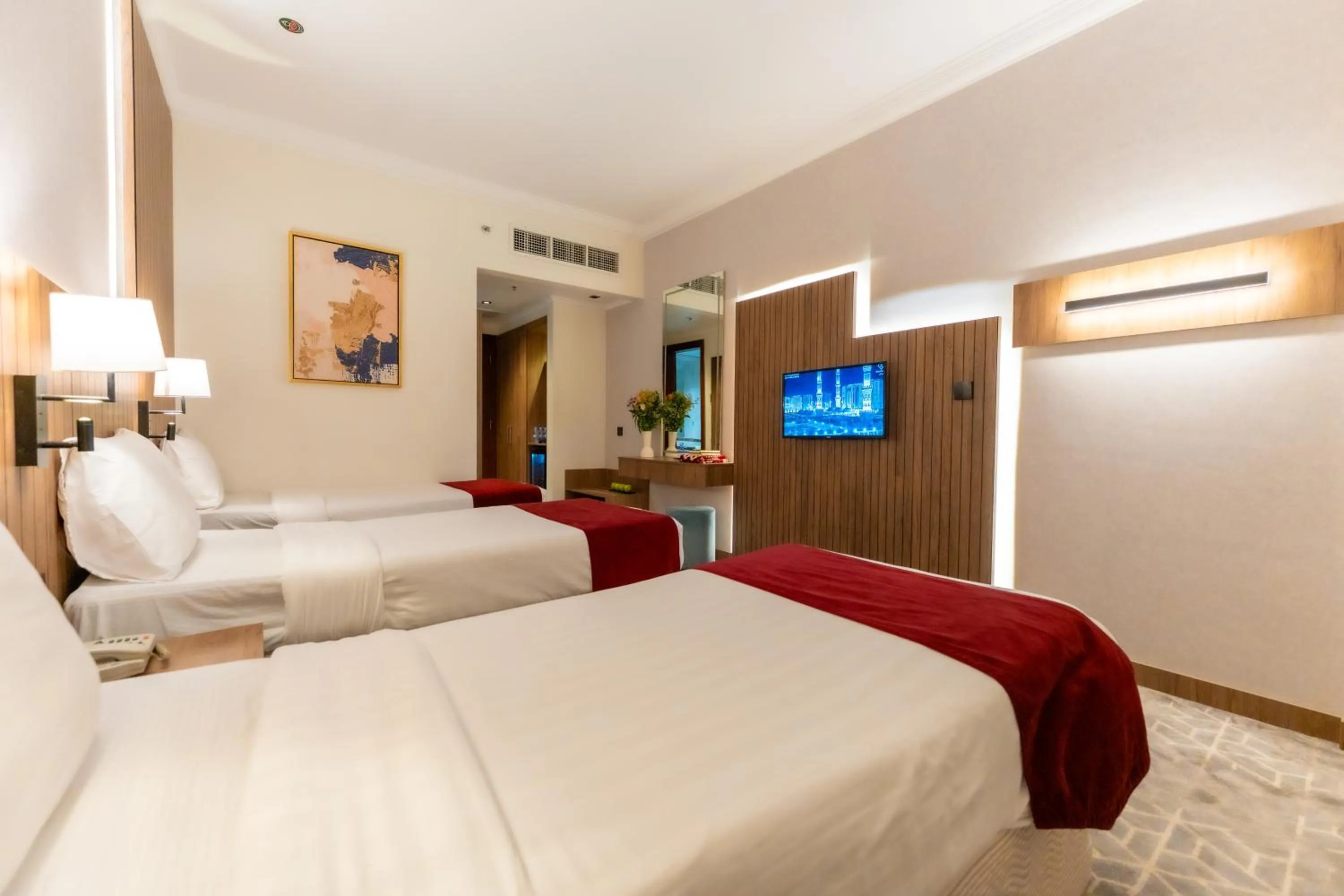 Bed in Hayah Golden Hotel