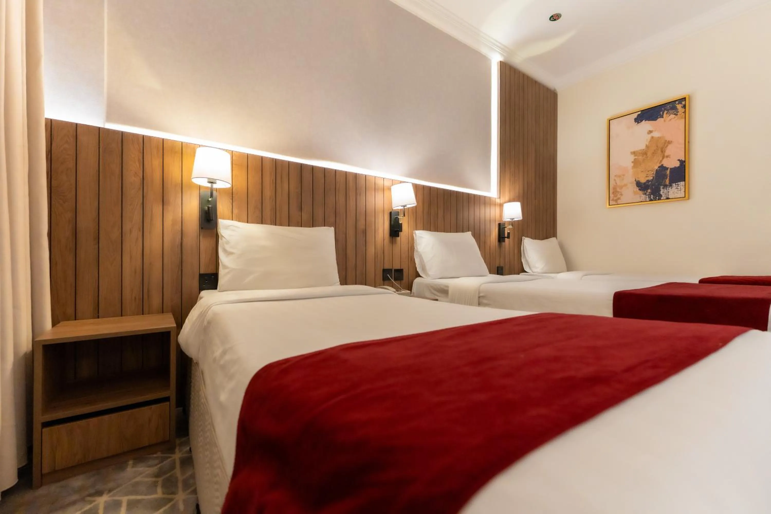 Bed in Hayah Golden Hotel