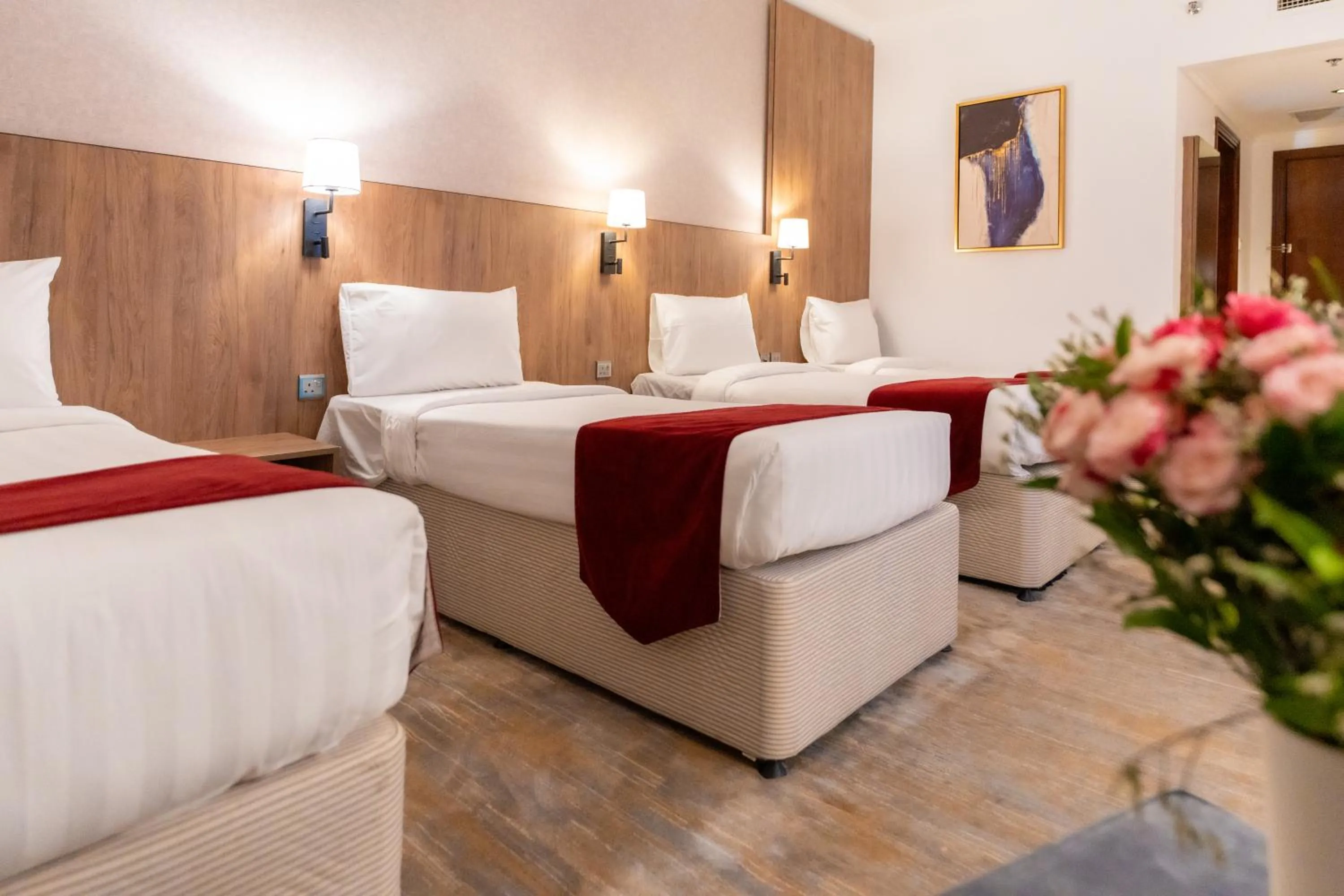 Bed in Hayah Golden Hotel