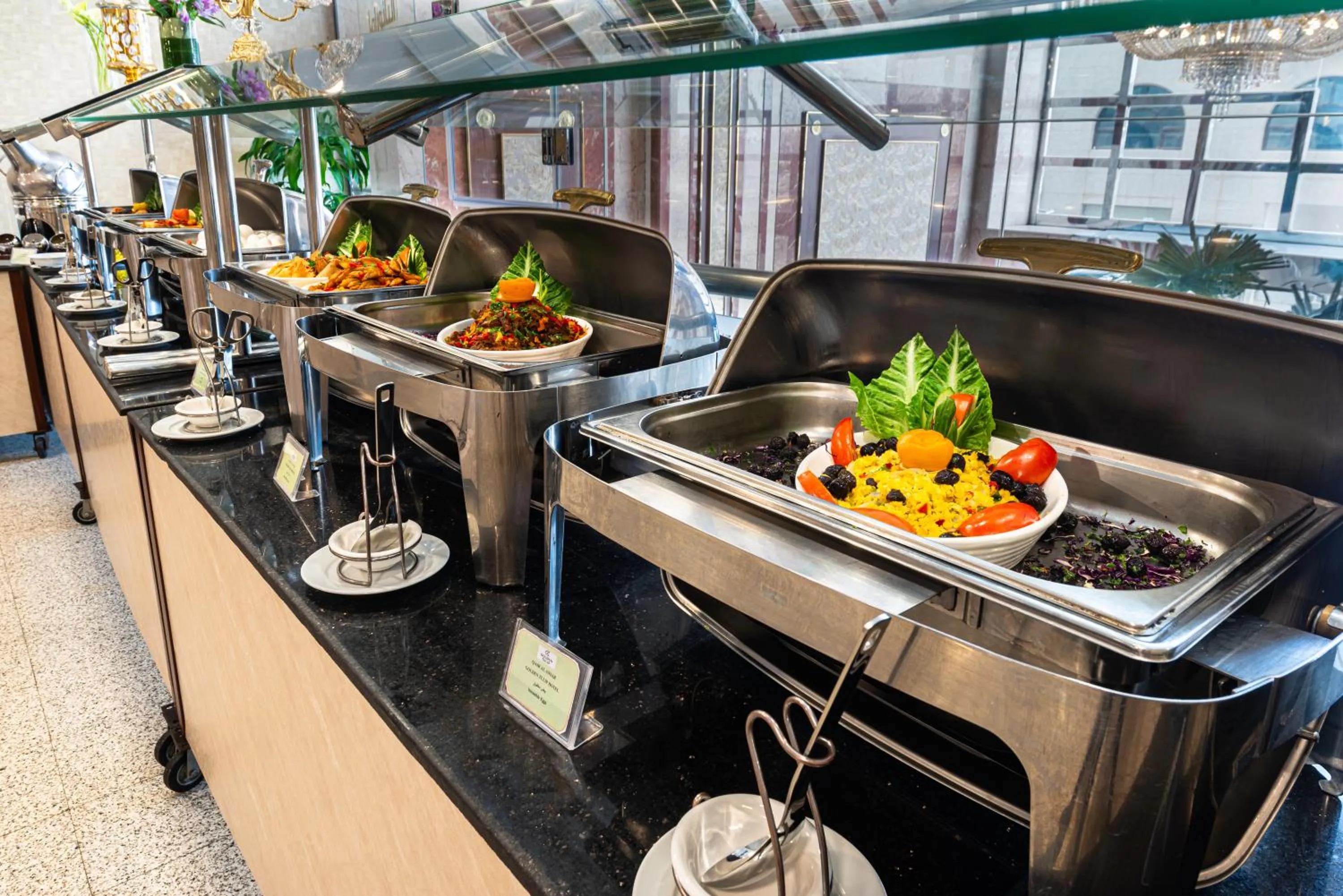 Kitchen or kitchenette in Al Ansar Palace Golden Tulip Hotel