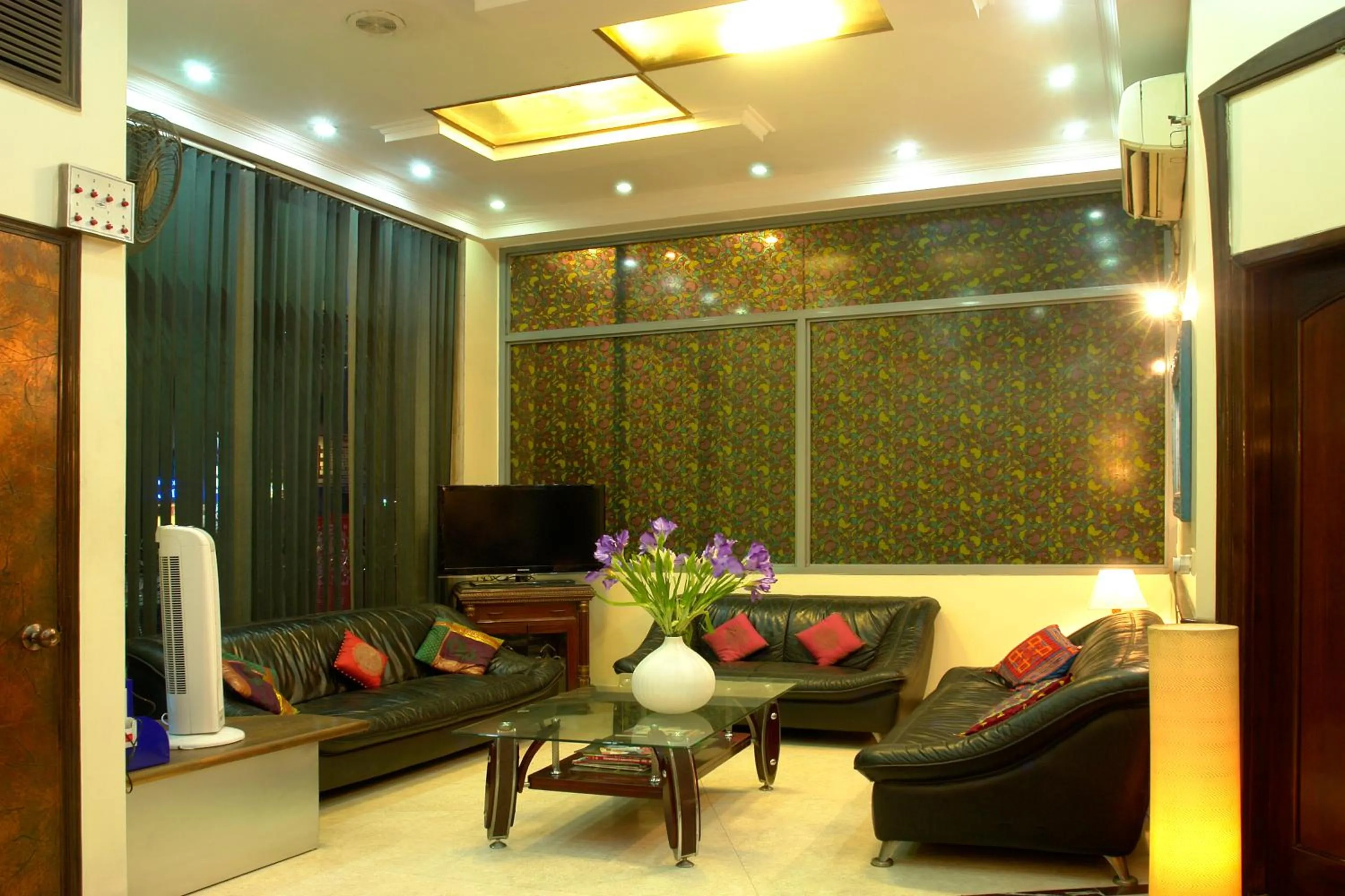 Communal lounge/ TV room in Hotel Sita International